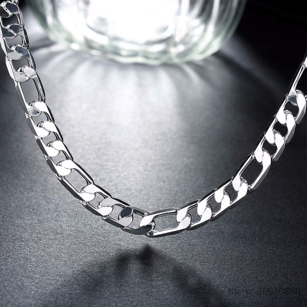 HJMMWT Männer 8mm cm 925 Schmuckkette Halskette für Frauen männlich