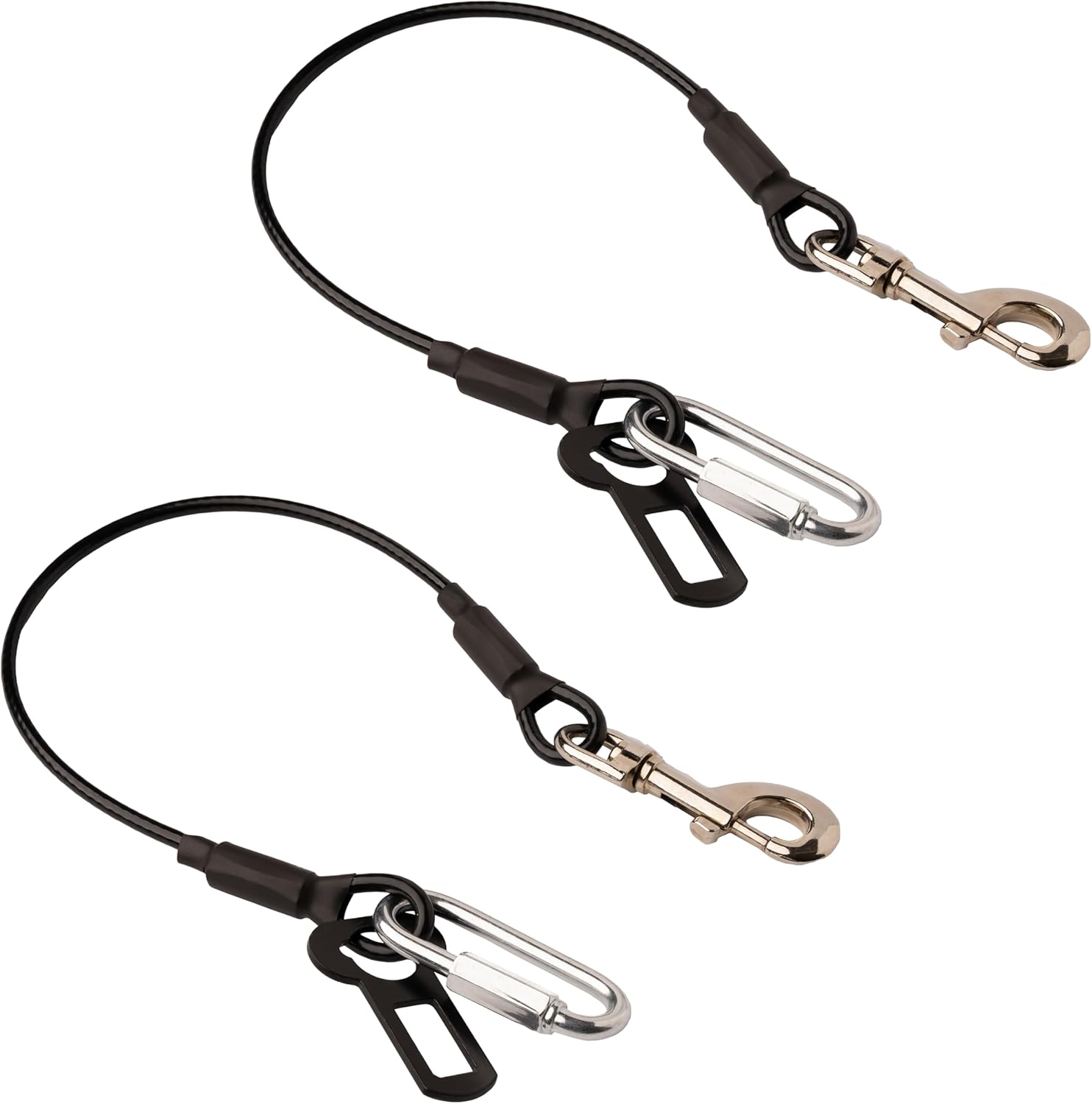 Leashboss 2 Pack Dog Car Seat Belt Restraints Dog Seatbelt Harness for Car No