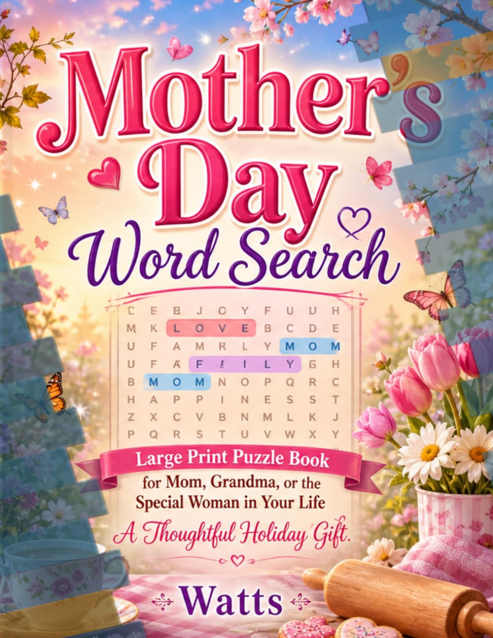 Mother's Day Word Search: Large Print Puzzle Book for Mom, Grandma, or the Special Woman in Your Life
