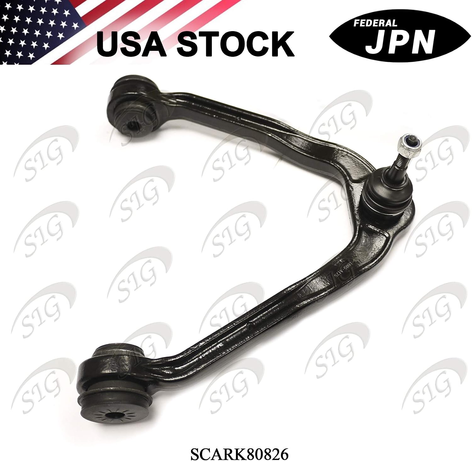 Front Left or Right Upper Control Arm and Ball Joint Compatible with Cadillac & Chevrolet & GMC Model Escalade & Express & Tahoe & Savana & Sierra & Yukon (Rep# 15864153, RK80826, K80942) - SCARK80826