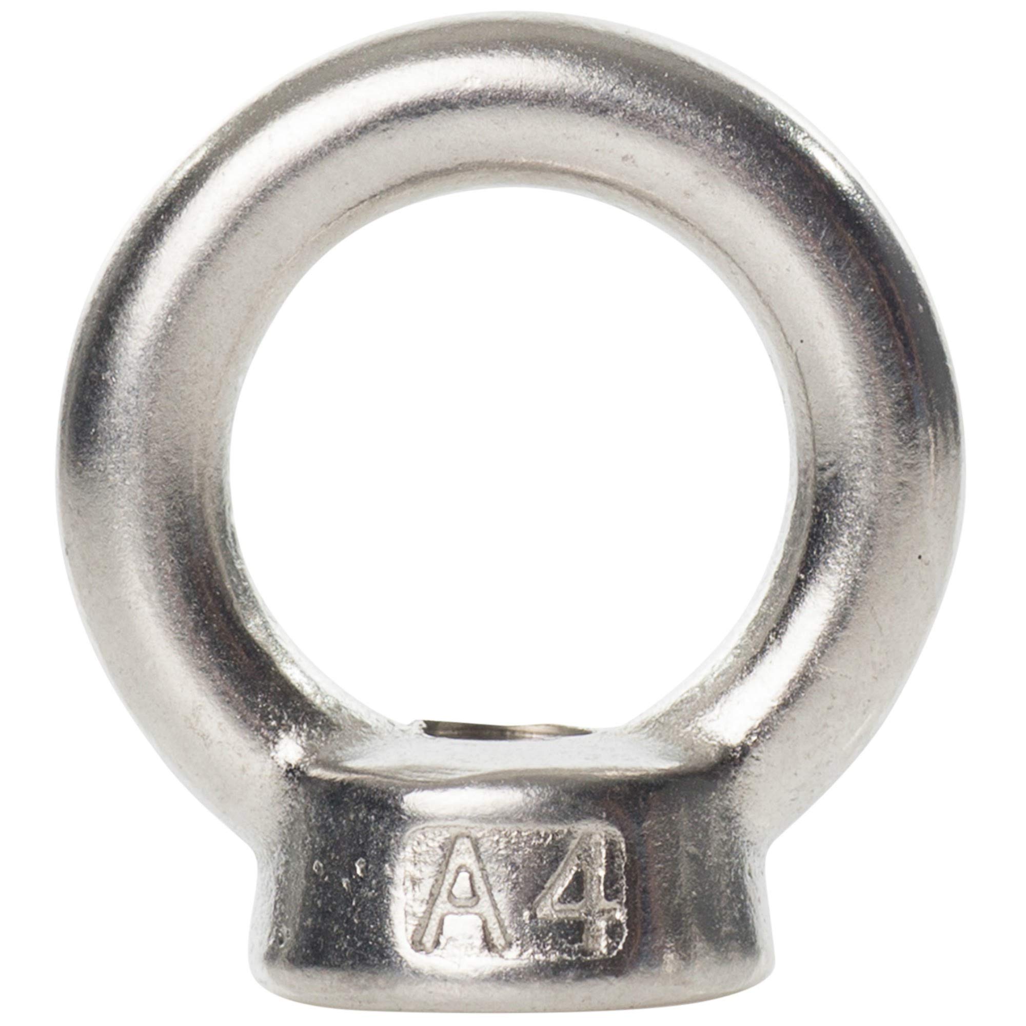 6mm / M6 A4 Marine Grade Stainless Steel Lifting Eye Nuts Female Nut DIN 582-1 Nut