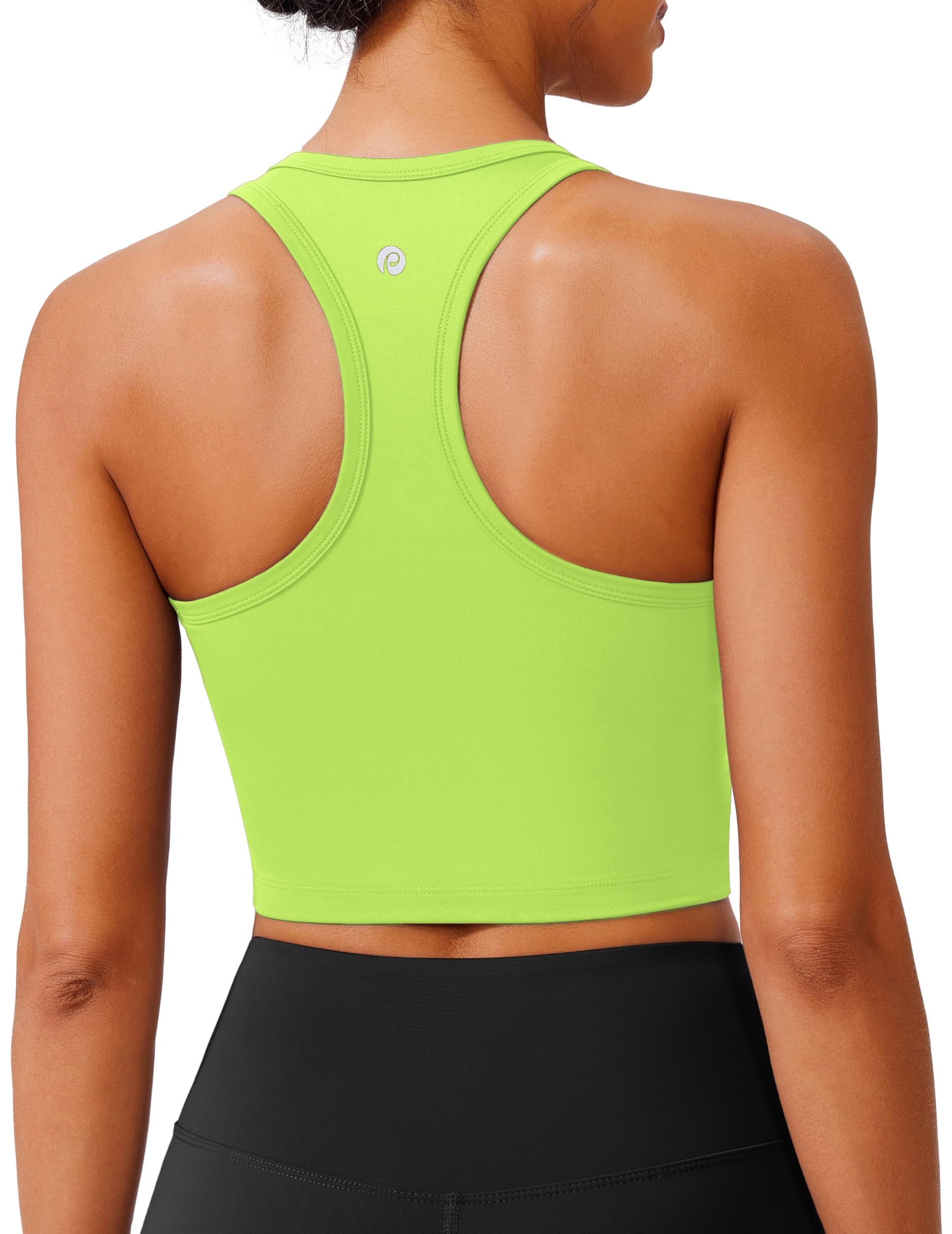 PINSPARK Sports Bra Longline Racerback Tank