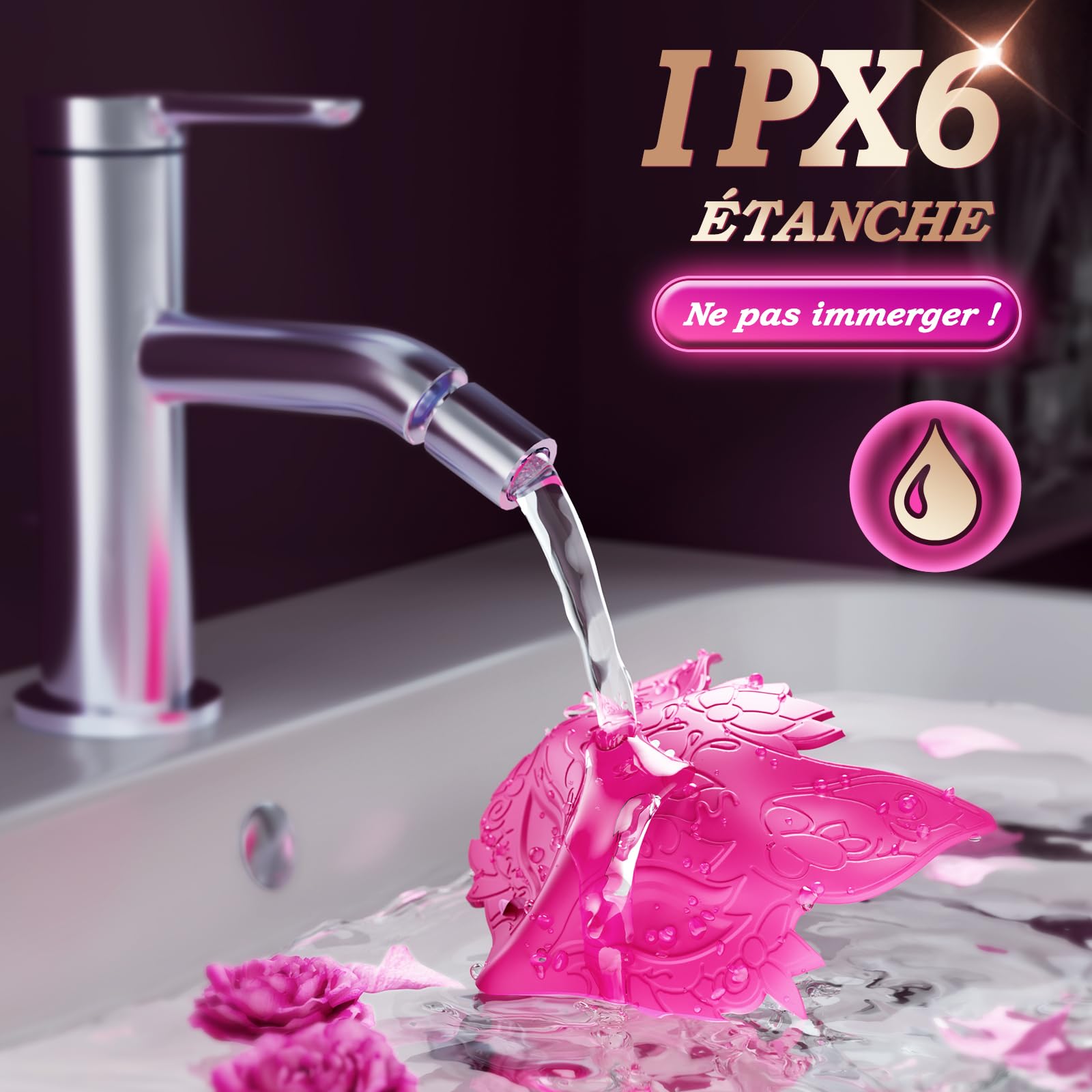 Vibromasseur Cache Tetons Femme Sex Toys - Vibromasseurs Feminin à Distance avec Sangle Réglable et 10 Modes de Vibration, Vibromasseurs Feminin Clitoridien, Pince Teton, Jouet Sexuelle Adulte Couple