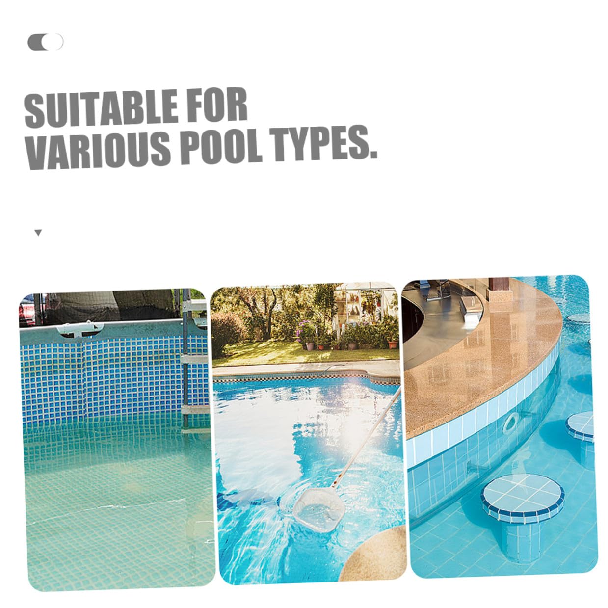 Couvercle D’écumoire Carré 10 X10 en Polypropylène Résistant, Lot de 2 Pièces, Accessoire de Remplacement pour Skimmer de Piscine Enterrée, Protection Les Débris, Compatible