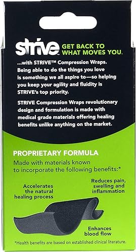 Miniatura 6 de Strive Envoltura de terapia de compresión de 2.5 x 60 pulgadas para muñeca, brazo, pierna, tobillo, codo, mejora el flujo sanguíneo, reduce la
