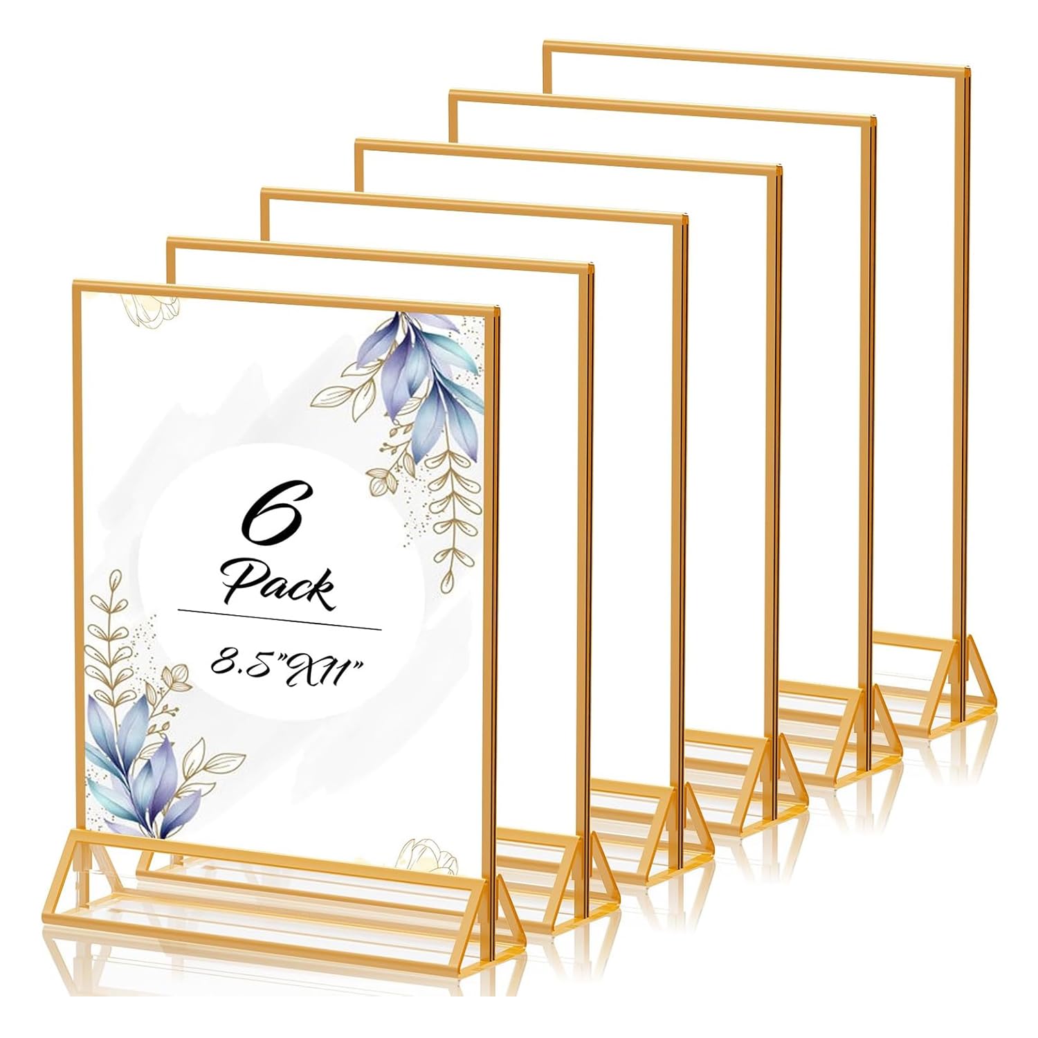 Amazon.co.jp: Olesew アクリル サインホルダー ゴールド
