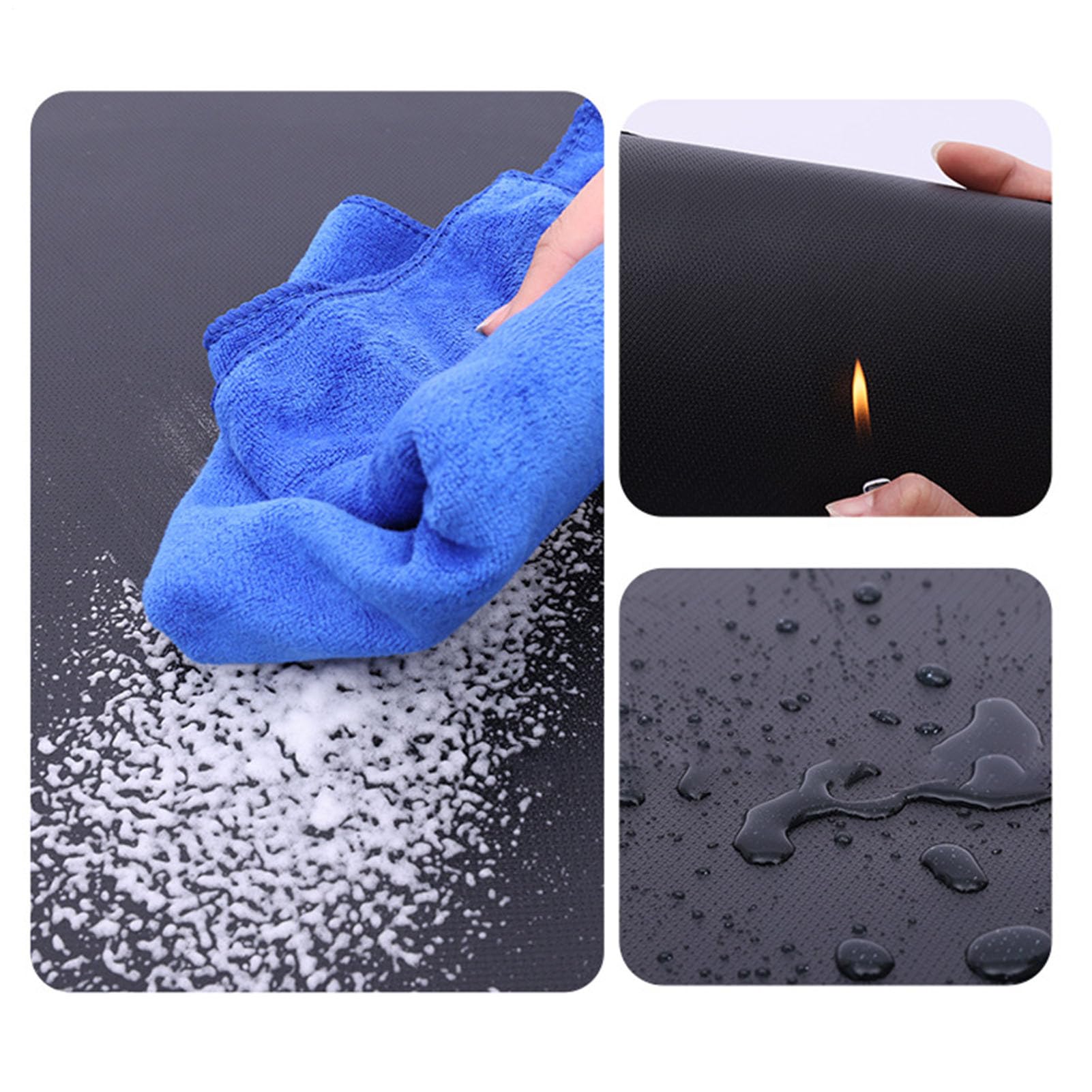 Genérico Tapis de barbecue ignifuge | Housse portable pour barbecue de camping extérieur sur sol, terrasse, jardin, cuisine