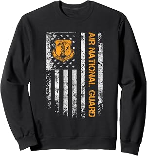 U.S Army Air National Guard Veteran Flag Vintage Men Women Sweatshirt