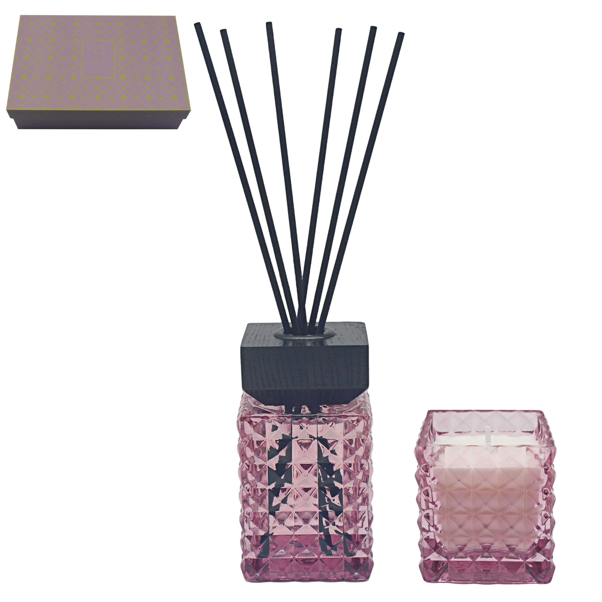 Desire Aroma Candle & Reed Diffuser Gift SetOud & Bergamot from B&Q