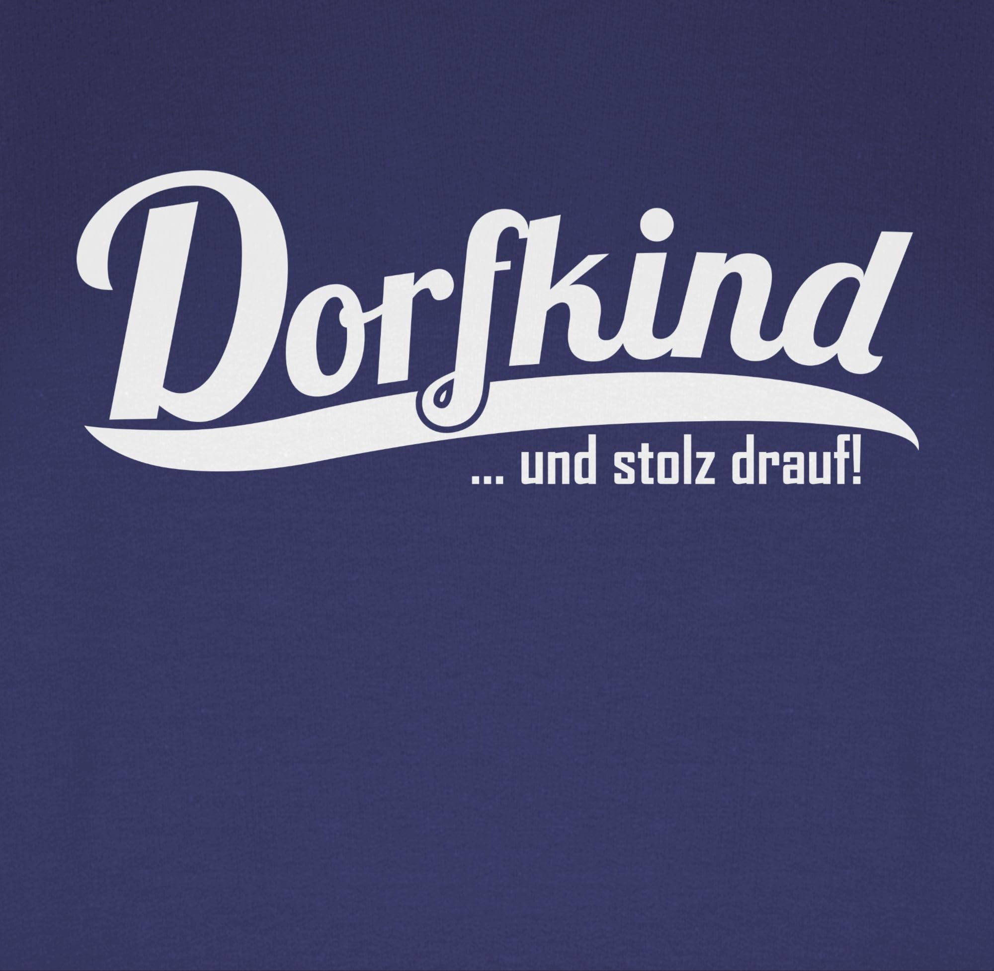 Shirtracer - Pullover Herren Frauen Hoodie Kontrast zweifarbig - Sprüche Statement mit Spruch - Dorfkind und stolz Drauf I Landleben I Dorfkinder