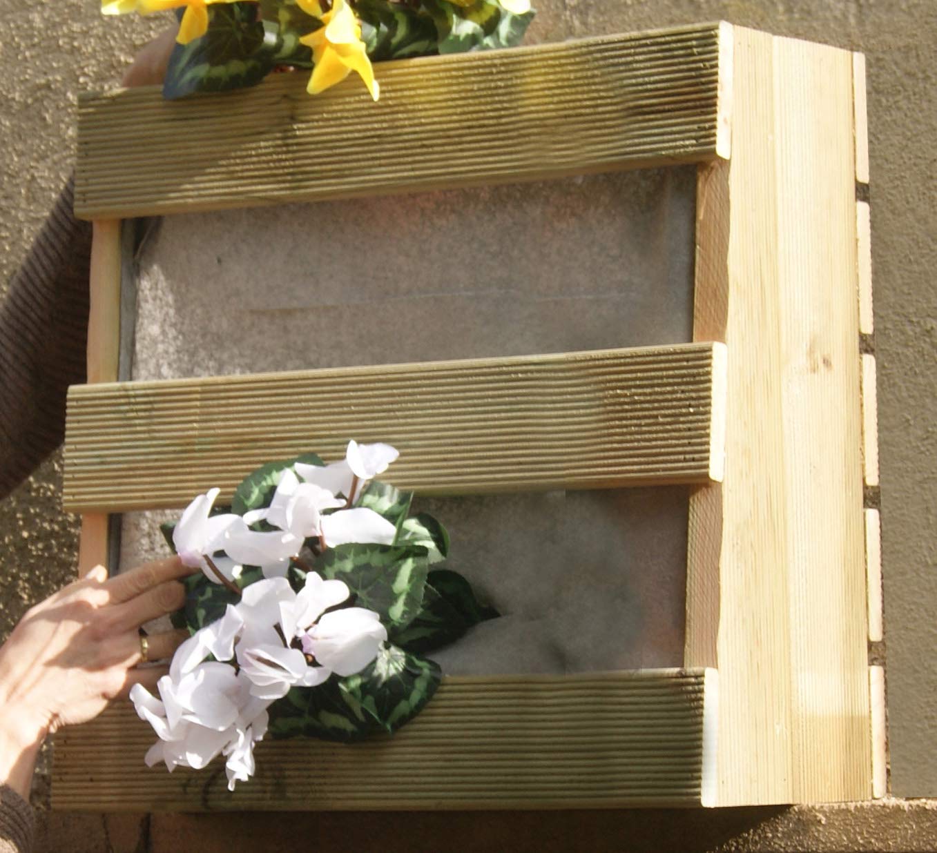Potager urbain vertical 40 x 25 x 50 cm avec Trois Compartiments