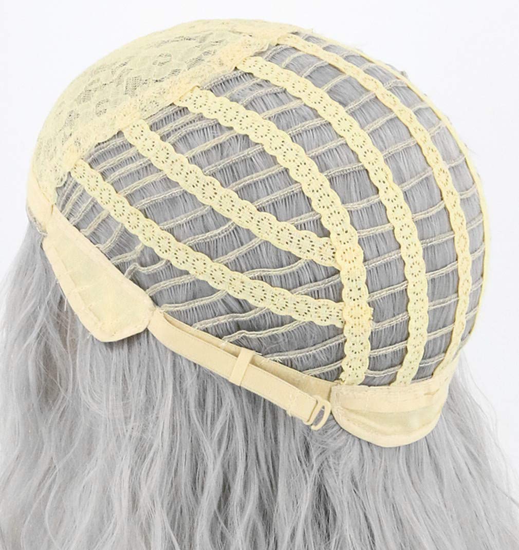 Topcosplay Men Wigs and Beard Set Long Gray Cosplay Halloween Costume Party Wizard Wig - Image 6