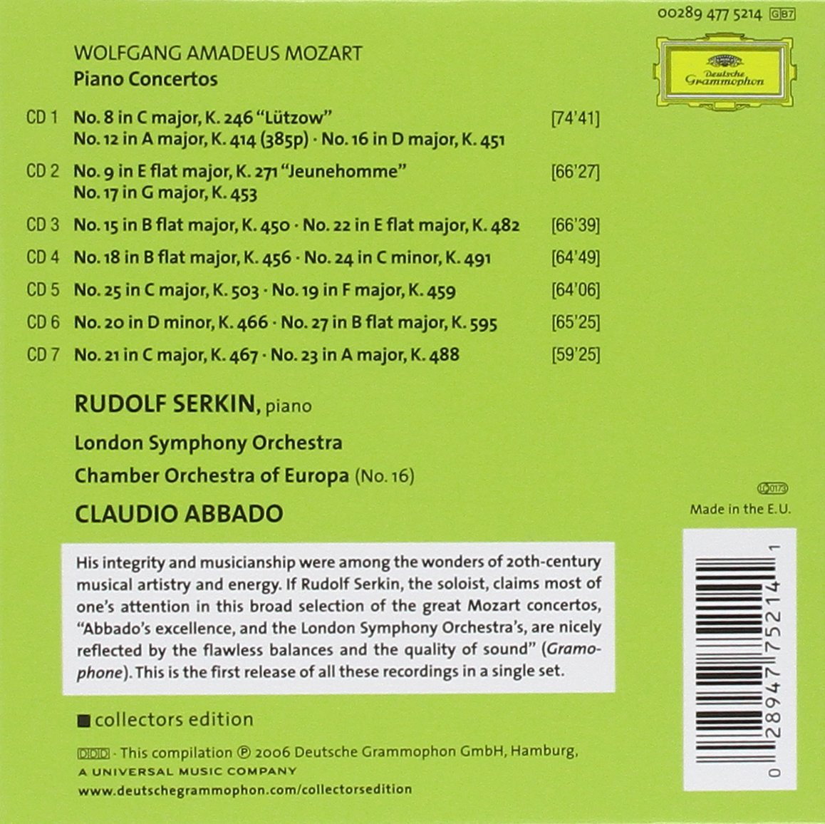Mozart: Piano Concertos