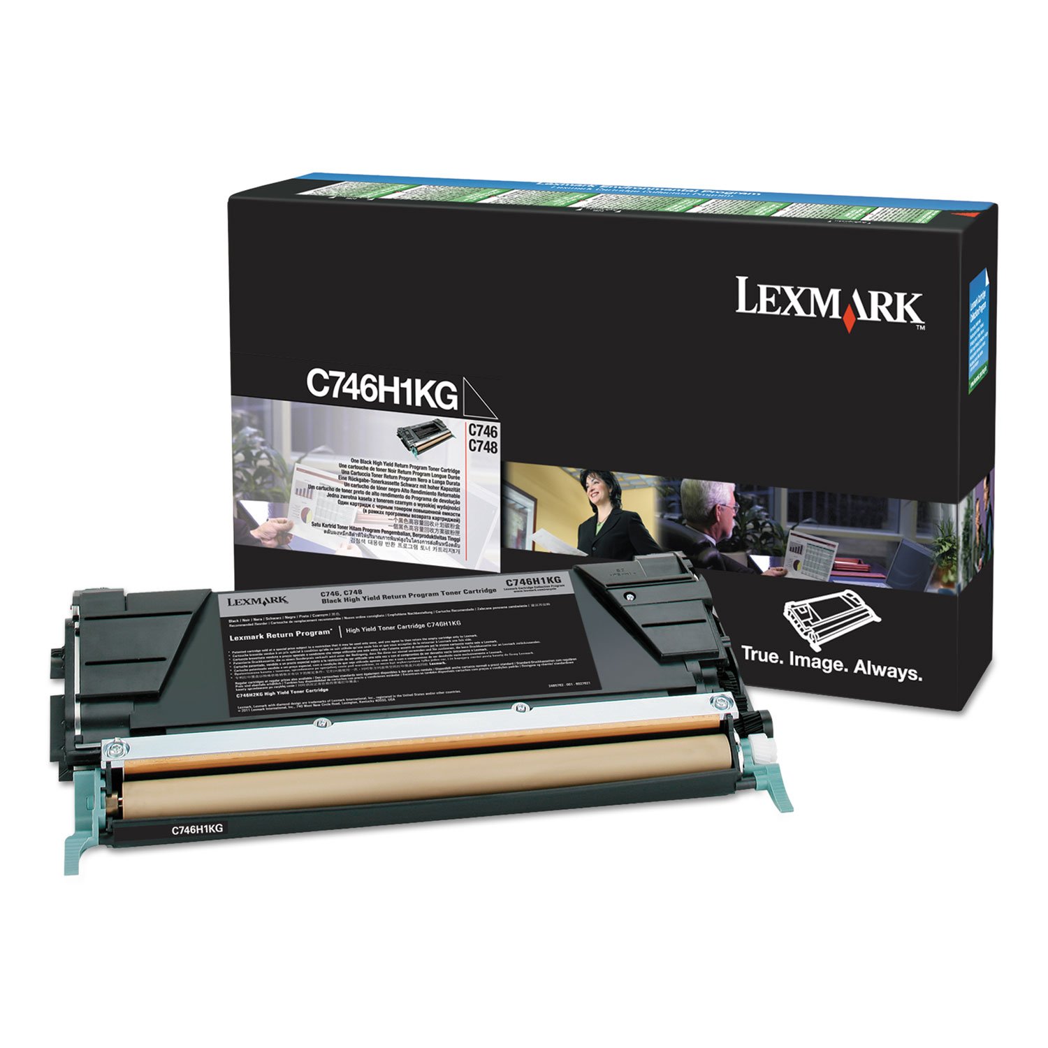 Lexmark C746H1KG tóner y Cartucho láser - Tóner para impresoras láser (12000 páginas, Laser, Lexmark C746, C748, 10-30 °C, 20-80%, -20-40 °C) Negro