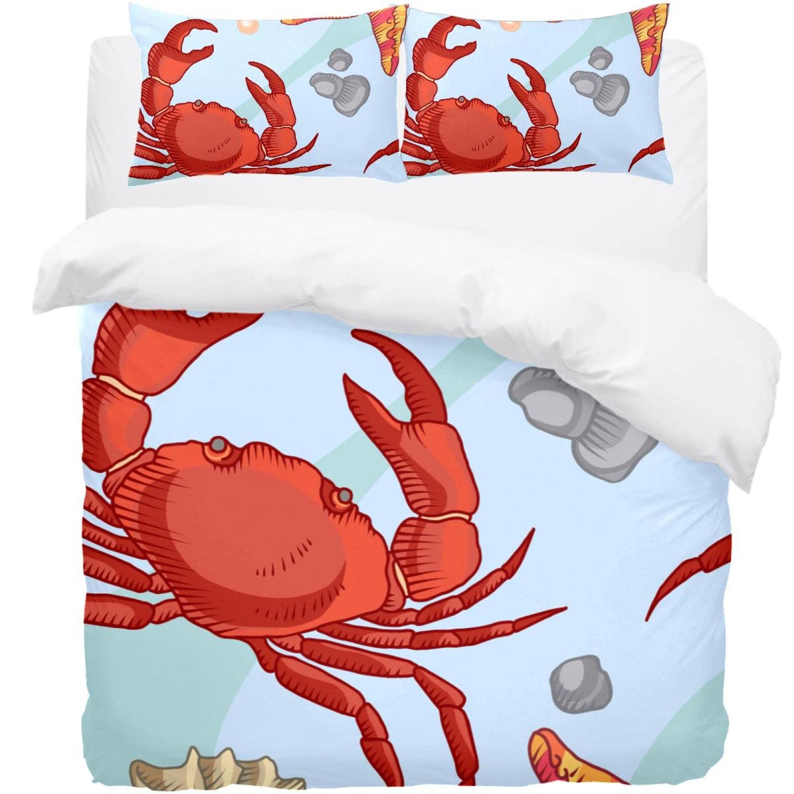 Parure de lit motif étoiles de mer idéale pour une ambiance bord de mer et maison de vacances