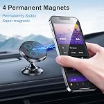 【2-PACK】Magnetic Phone Holder Car, [ Strong Magnet ] Universal Dashboard Magnetic Cell Phone Holder Car [ 360° Rotation ] Hands Free magnetic Car Phone Holder Mount Fits All Cell Phone,GPS, iPhone etc