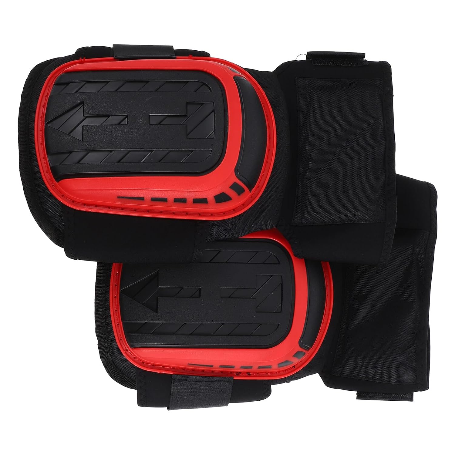 Sewroro Heavy Duty Non-slip Knee Pads with Thick Foam Cushion for Construction, Gardening, Flooring Installers – Red Extended Length Protective Work Kneepads for Men and Women