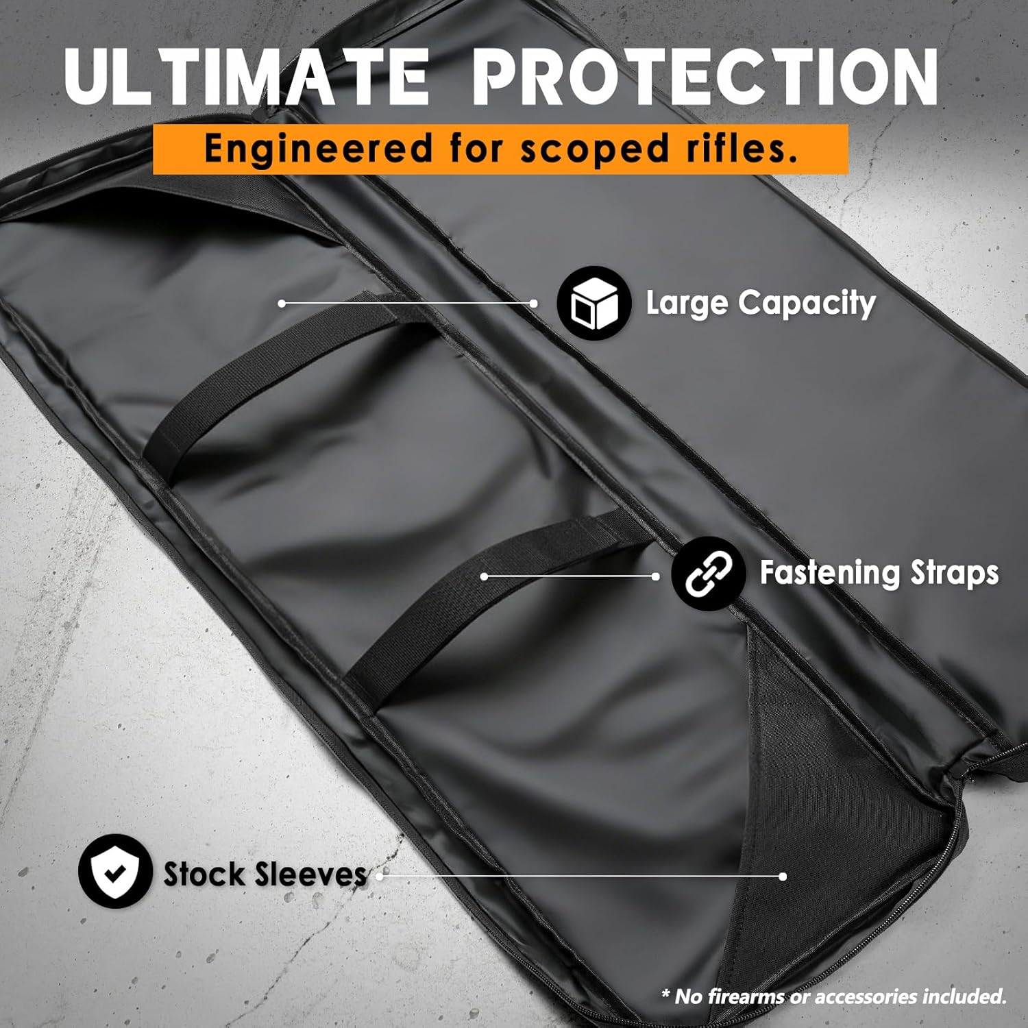 Double Rifle Case for 2 Scoped Rifles - Soft Tactical Gun Bag 36/42/48 Inch with Concealed Backpack Straps, Durable 600D Oxford Gun Case with Pistol & Ammo Storage for Hunting Range Travel Transport