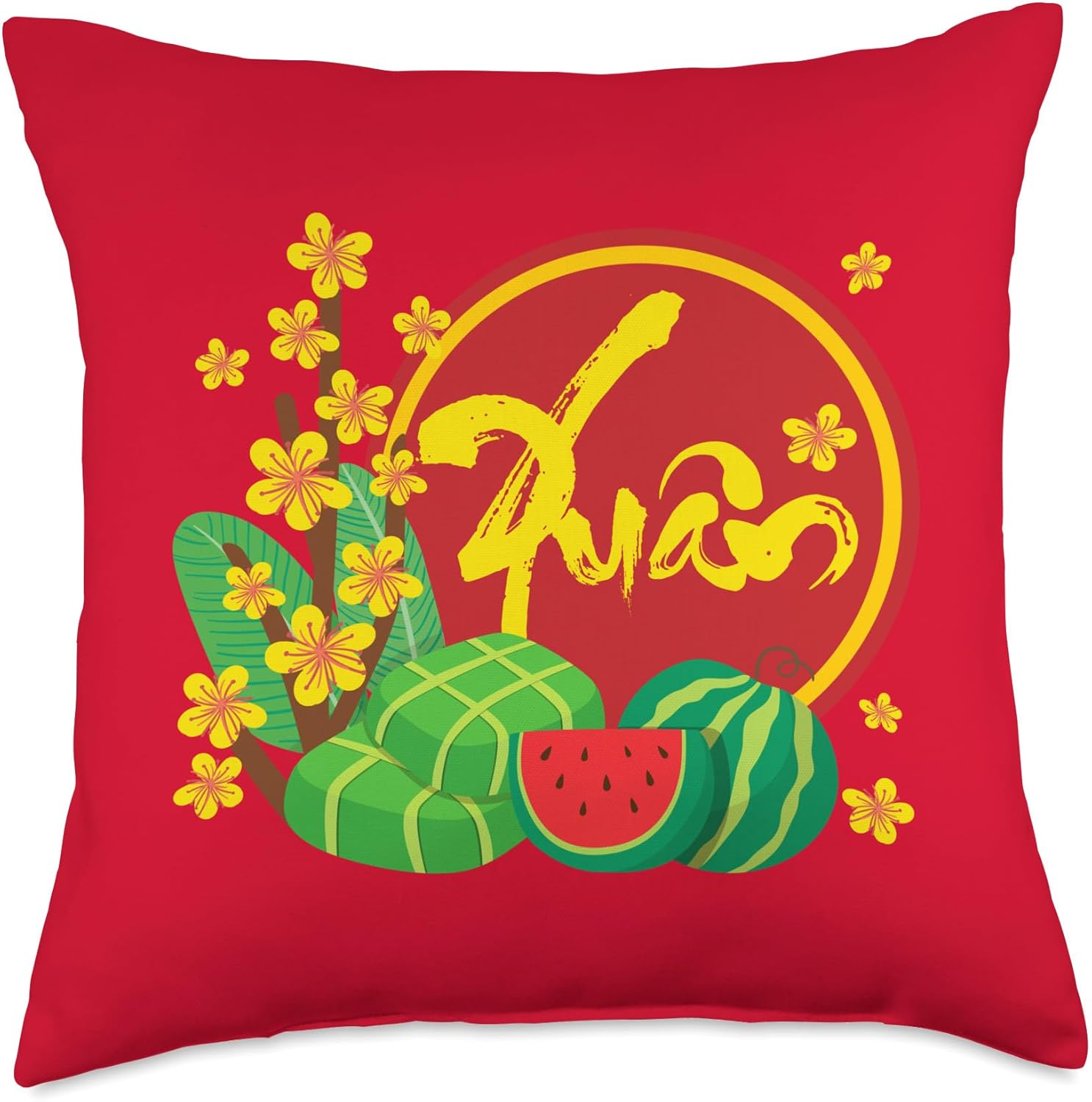 Vietnamese New Year Decoration 2026 | Xuan Chuc Mung Nam Moi Throw Pillow
