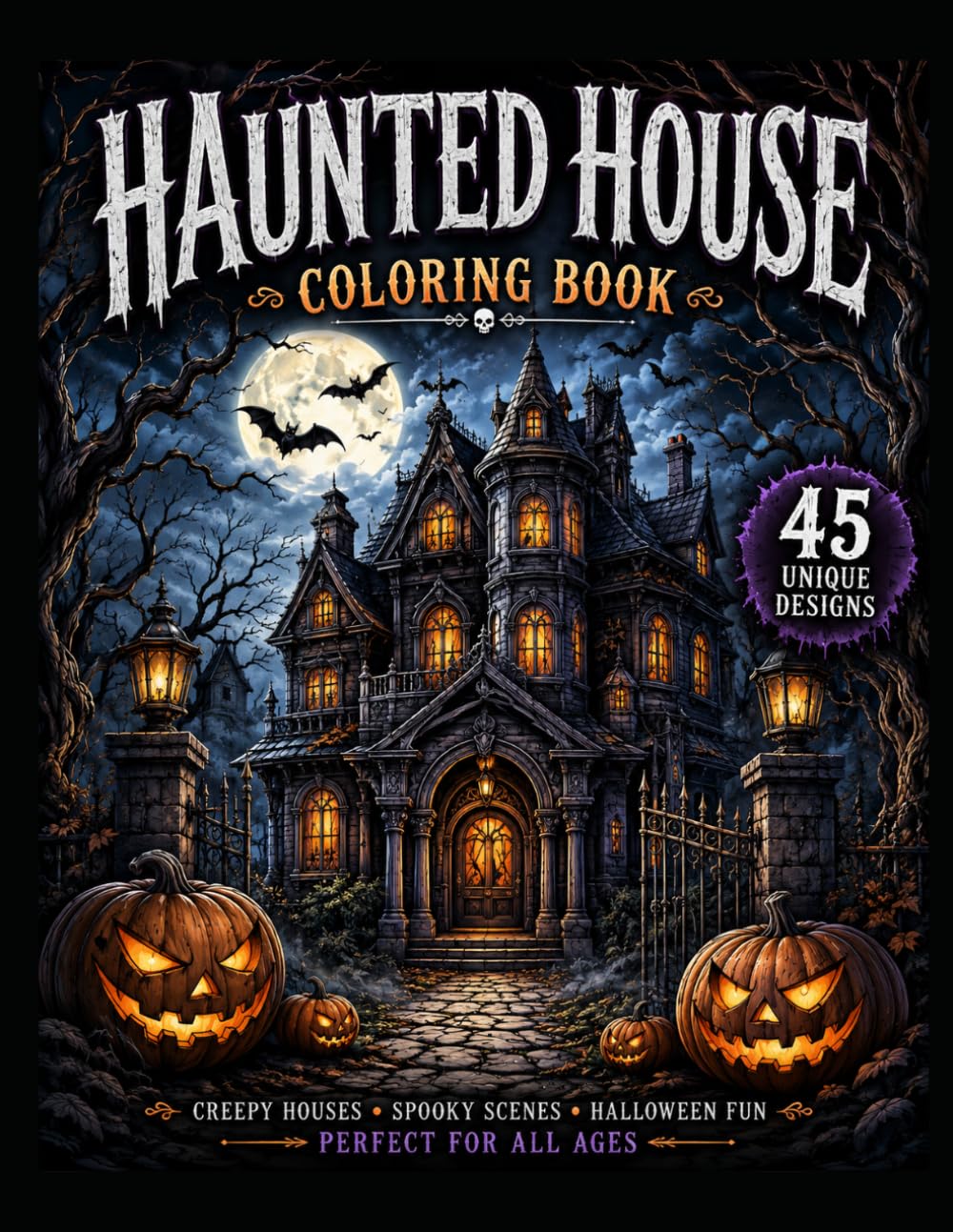 Haunted House Coloring Book