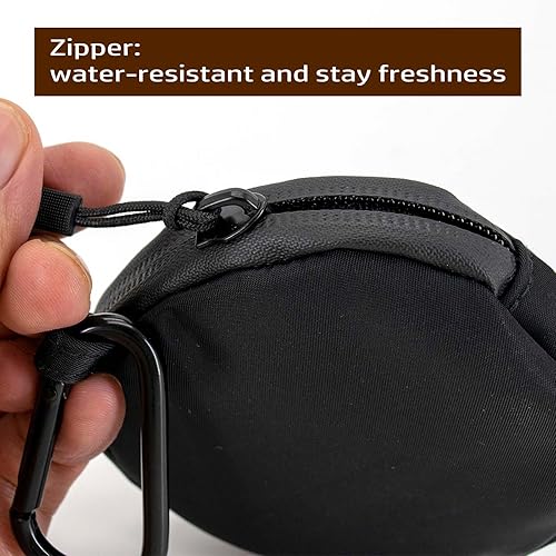 Miniatura 4 de COOWONE Bolsa pequeña para golosinas para perros, bolsa de golosinas de entrenamiento para perros, bolsas portátiles de almacenamiento de cebos de