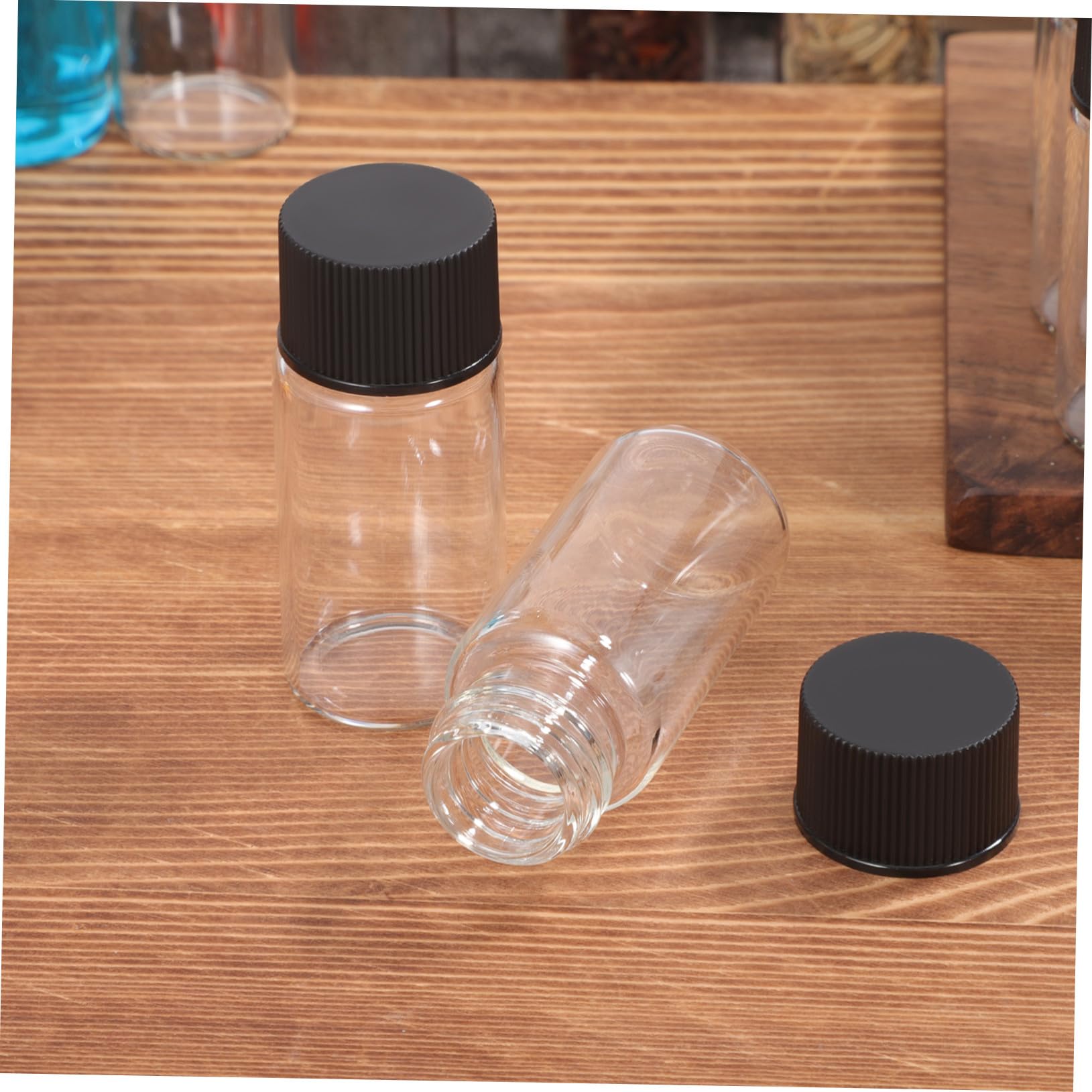 50 Stück Glasprobenfläschchen Parfümprobenfläschchen Probenfläschchen Für Ätherische Öle Glasfläschchen Kleine Glasfläschchen Mit Deckel Kleine Fläschchen