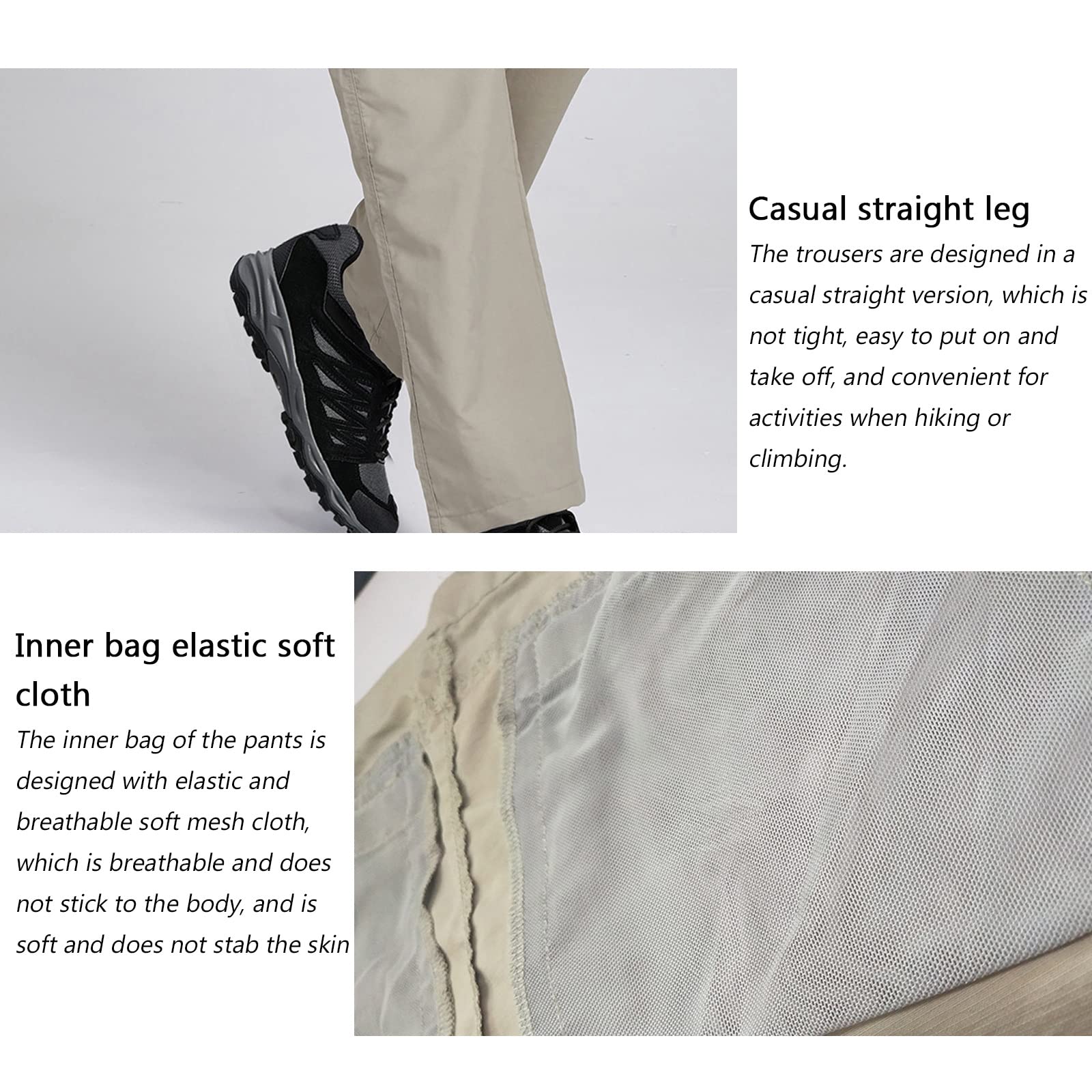 G&F Pantalones Trekking Hombre Softshell Impermeables y Anti-Viento Transpirables Pantalones para Montaña Escalada Running