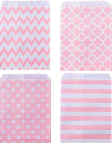 Miniatura 3 de Bolsas de papel biodegradables para galletas de caramelo, bolsas de regalo seguras para alimentos para botín de fiesta, golosinas de bufé, 100