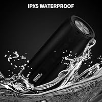 Vista 4 de Altavoz Bluetooth, altavoces Bluetooth MusiBaby M88, altavoz inalámbrico, altavoces Bluetooth inalámbricos, doble emparejamiento, Bluetooth 5.0