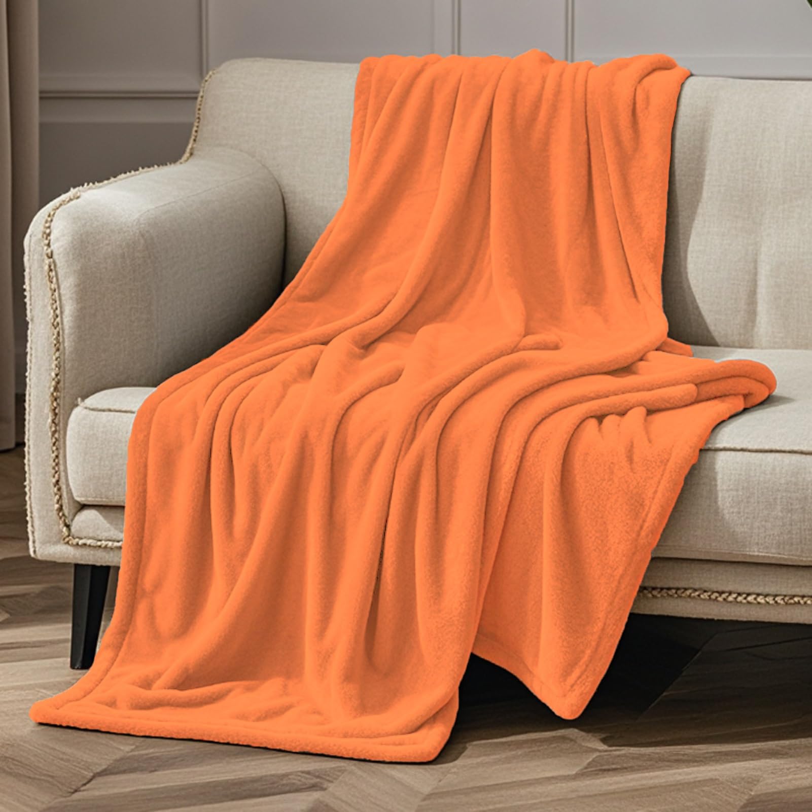 3x Plaids Fausse Fourrure, Couverture Moelleuse Pour Le Canapé, Couvre