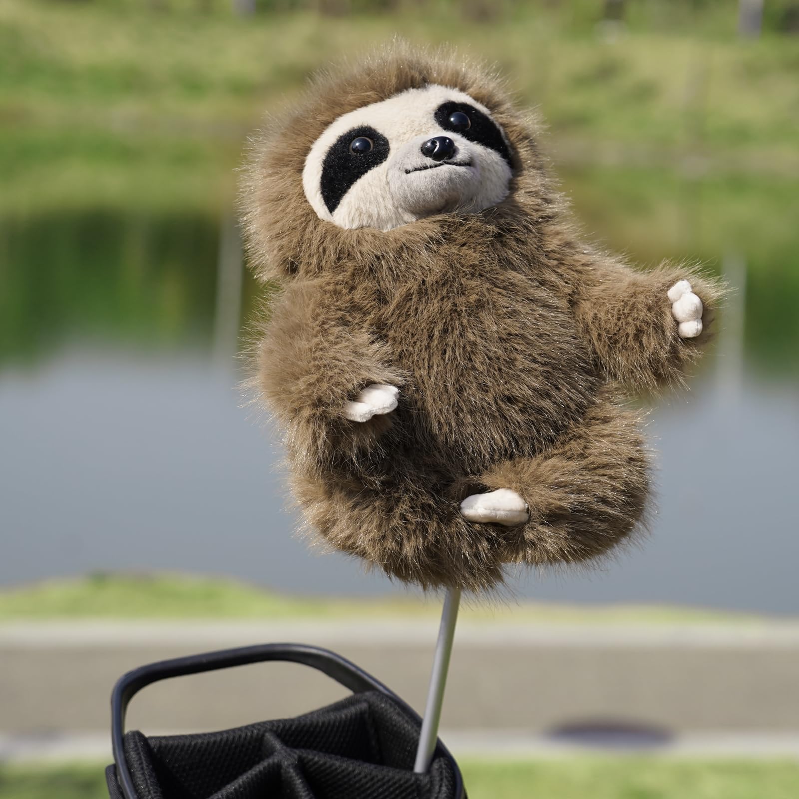 ゴルフヘッドカバー ナマケモノキャラクターヘッドカバー ドライバー用カバー ドライバヘッドカバー アニマルヘッドカバー ぬいぐるみドライバーカバー