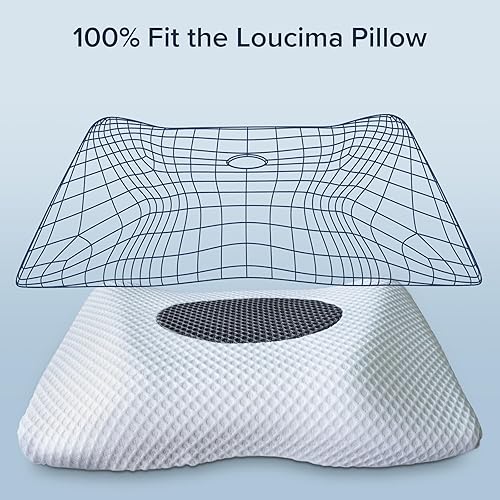 Miniatura 2 de Funda de almohada para almohada cervical Loucima gris