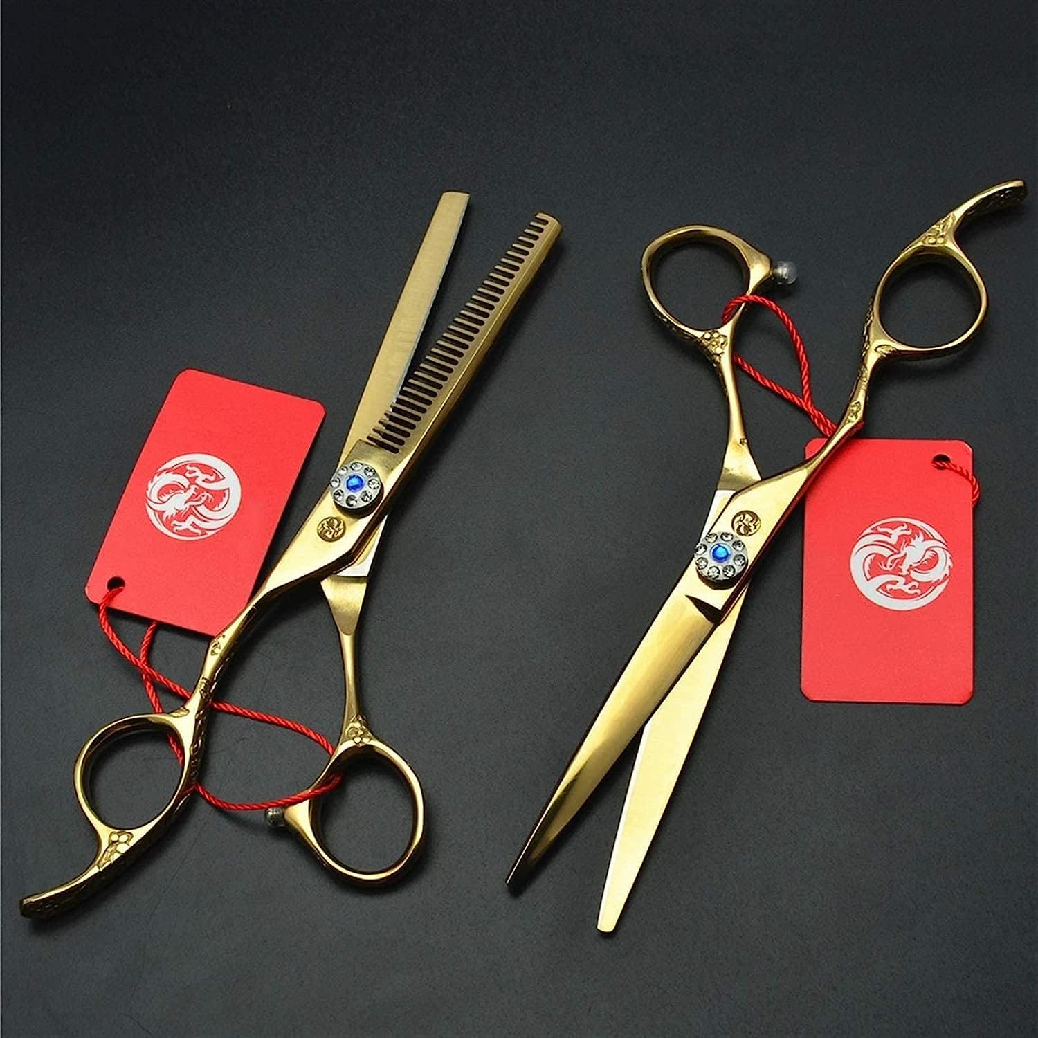 Hairdresser Scissors,Hair Scissor, for Left Hand,Professional Handed Hairdressing(B)