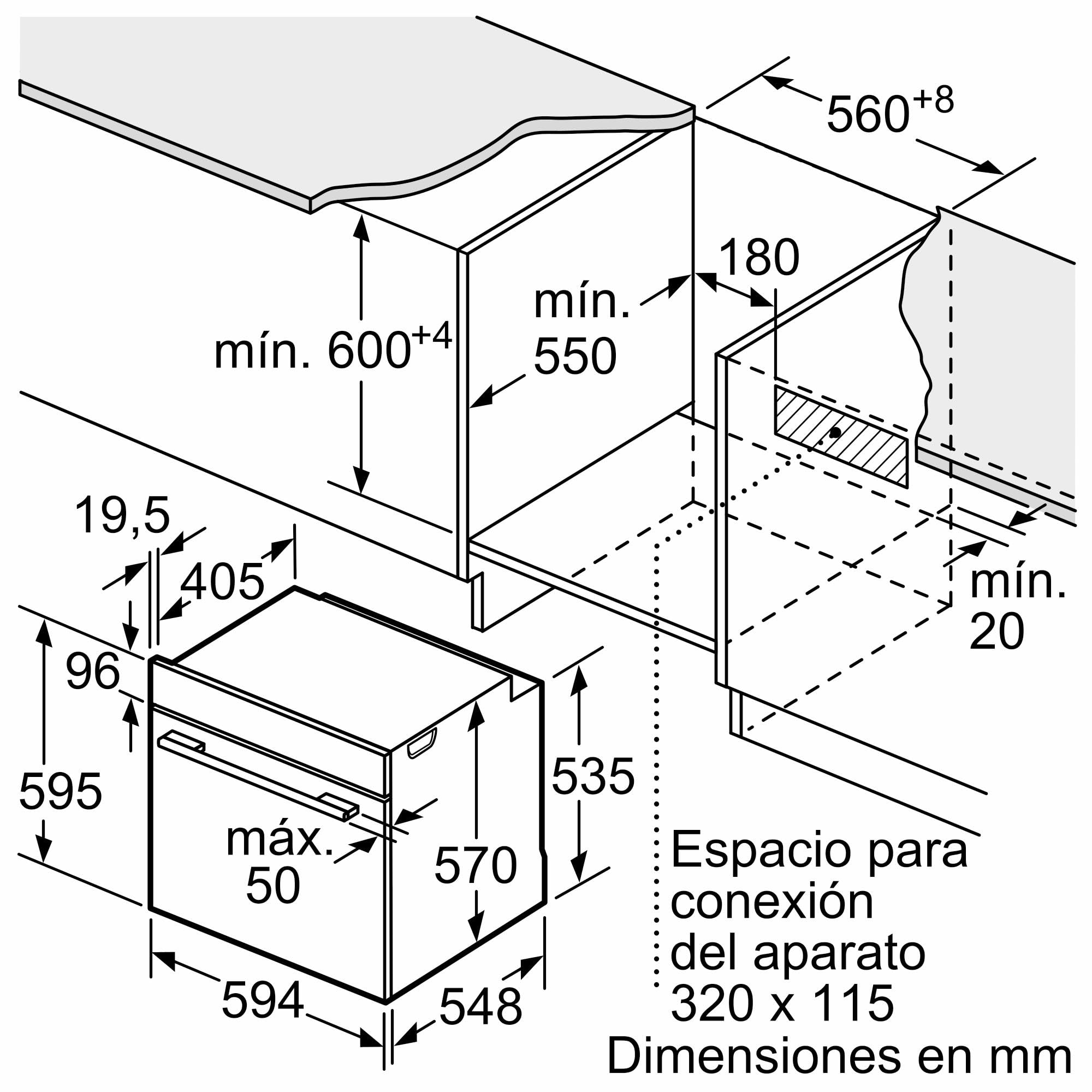 Balay - Horno, 60 cm, 5 Funciones, Precalentamiento rápido, Negro, 3HB4000X2.