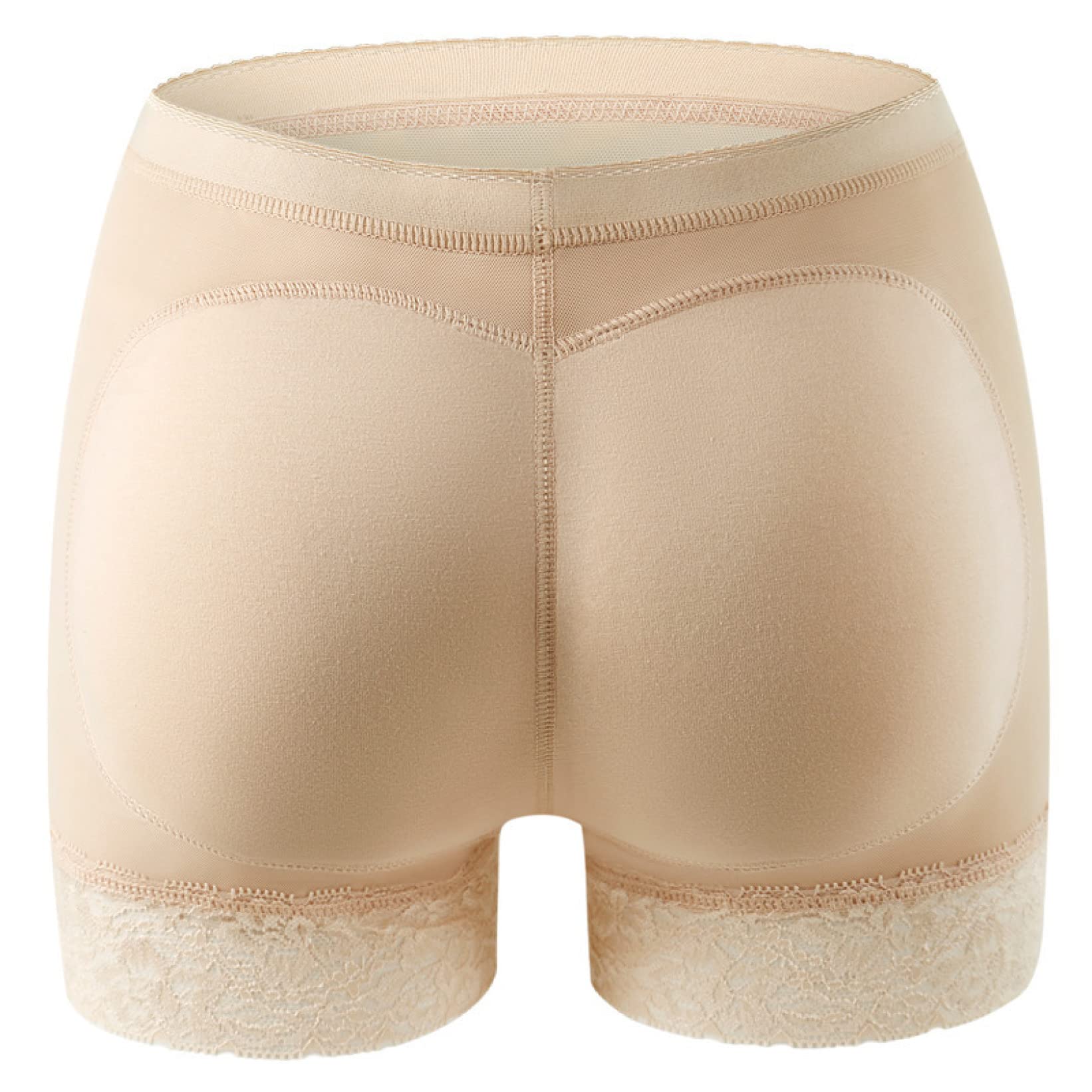 XYNSNDB Damskie wyściełane majtki modelują Body Butt Lifter Hip Enhancer Figi push up Szorty w dużych rozmiarach