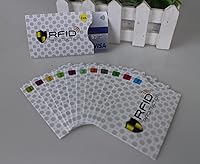 Vista 7 de Juego de 12 fundas de bloqueo RFID, 12 fundas protectoras para tarjetas de crédito, protección contra robo de identidad, diseño delgado