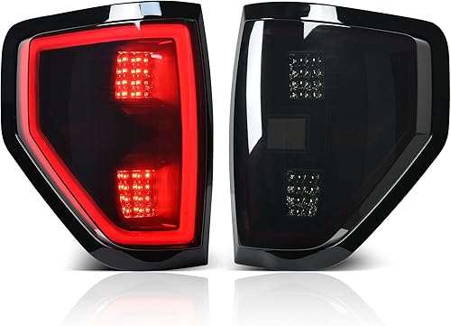 DWVO Luces traseras LED compatibles con Ford F150 F-150 2009-2014, sustituye a la luz trasera, par de lámparas de freno traseras con bombilla, no es