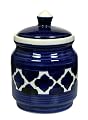 RAJ ROYAL Ceramic Hand Painted Pickle Jar with Lid | 500gm Achar Burni | Pickels Containers | Traditional Airtight Clay 