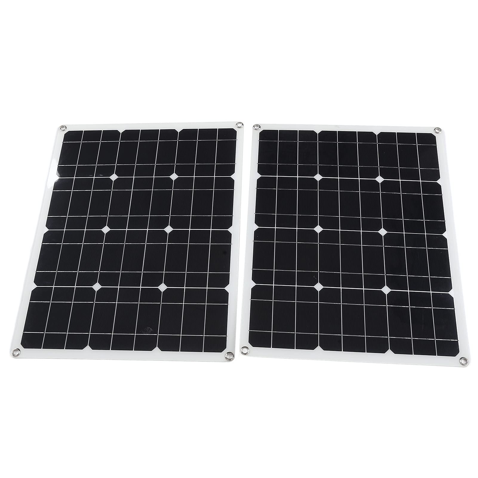 Caricabatterie Ad Alta Efficienza con Pannello Solare Monocristallino da 80 W per Viaggi All'aperto, Escursioni, Campeggio, 54x42 Cm