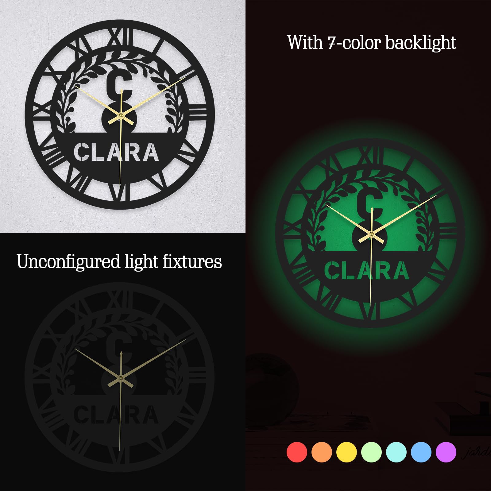 Reloj de Pared de Hierro Personalizado Retro, Reloj de Pared Redondo con Motos, Hogar, Dormitorio, Oficina, Regalo Creativo de Inauguración de Navidad