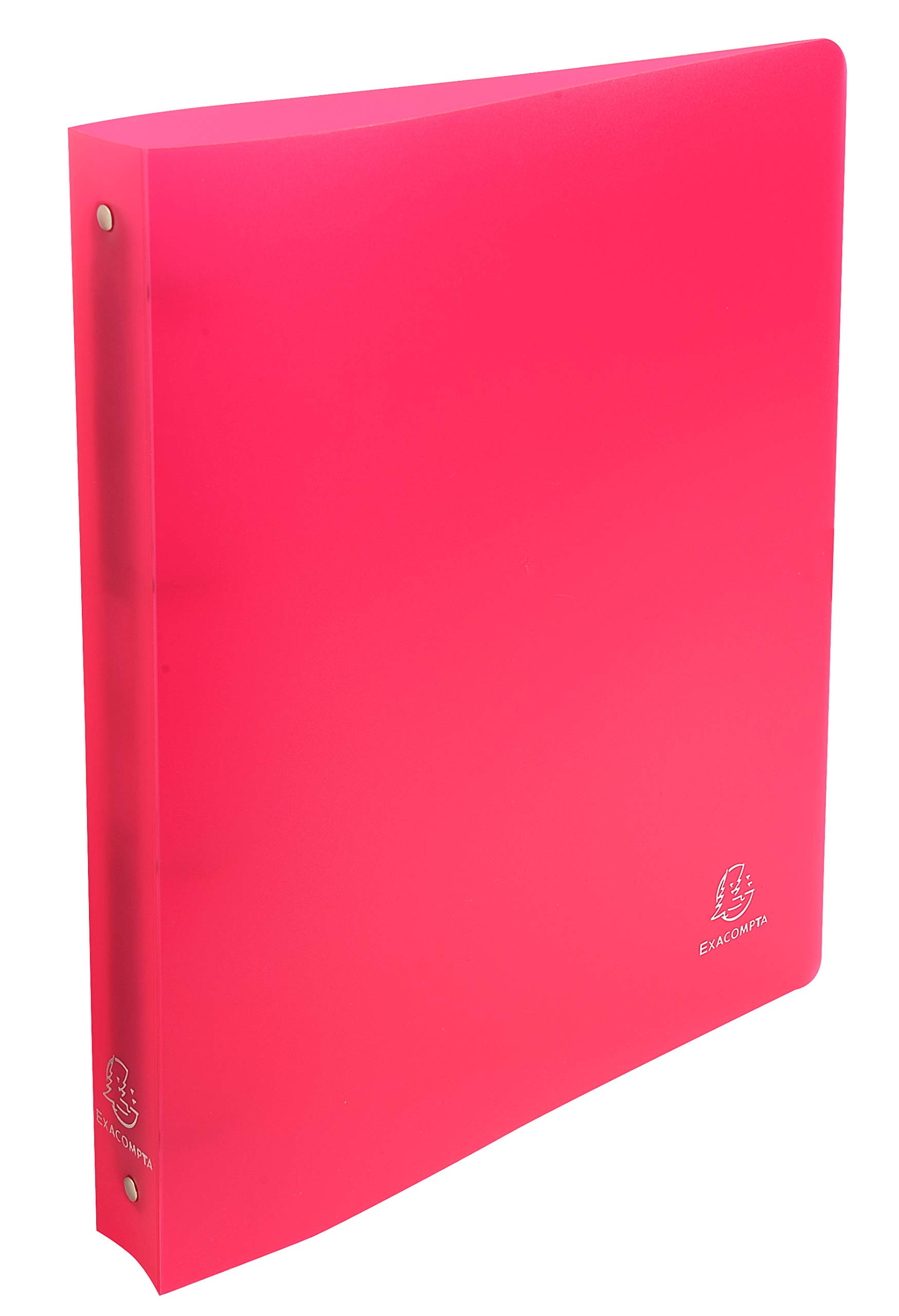 Exacompta - Réf. 51265E - Carton de 10 classeurs semi-rigides PP Chromaline - 4 anneaux ronds 30 mm - Dos 40 mm - Dimensions extérieures : 32 x 26,8 cm - Format à classer A4 Maxi - Rouge