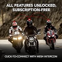 Vista 2 de Sena Harman Kardon - Auriculares Bluetooth de comunicación para motocicleta 50S con sonido de Harman Kardon, sistema de intercomunicación de malla