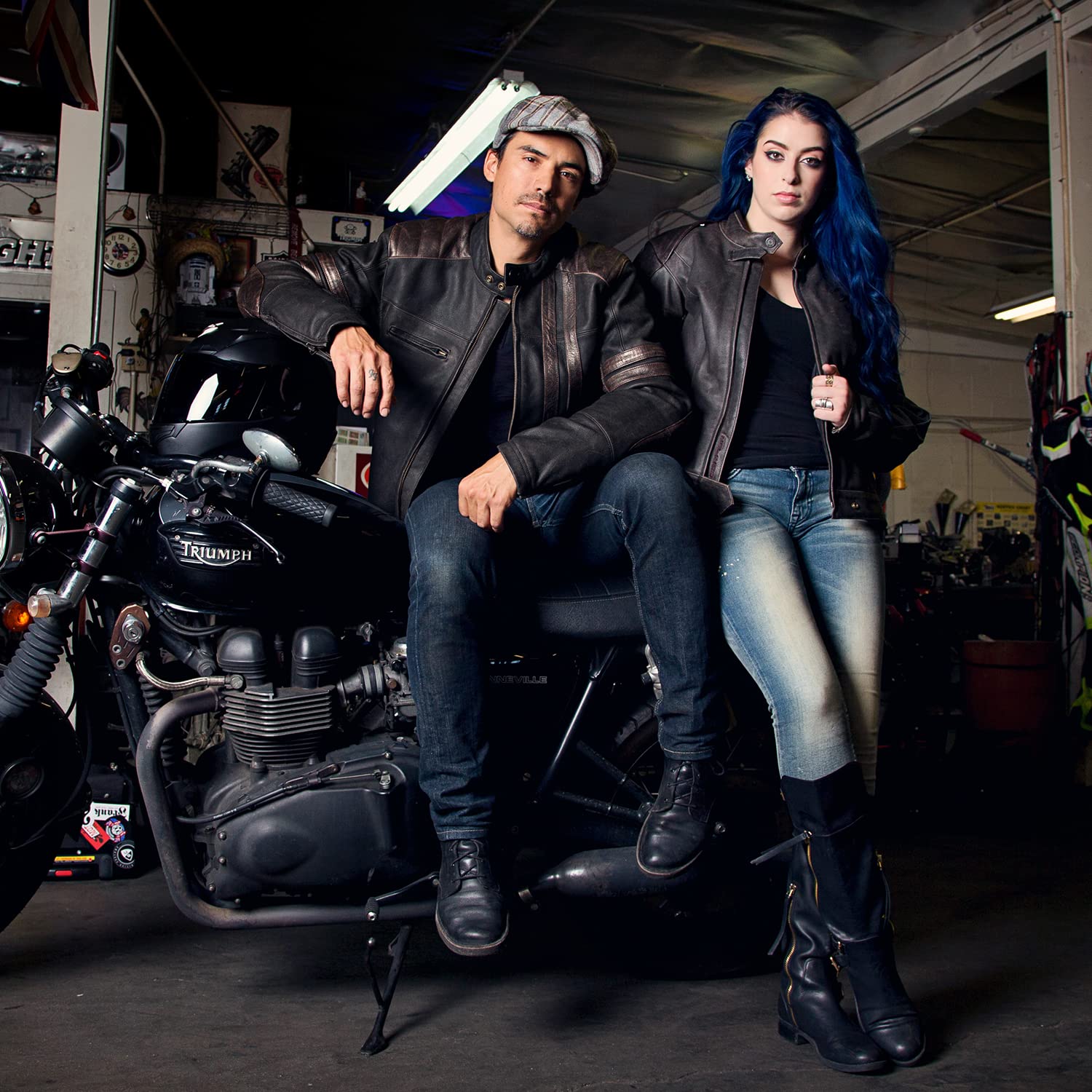 ScorpionEXO 1909 Vintage Leather Motorcycle Jacket Ventilated with Removable Thermal Liner and CE Rated Armor Included — view 2