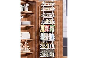 HapiRm Over the Door Pantry Organizer - 8 Tier Door Organizer Metal