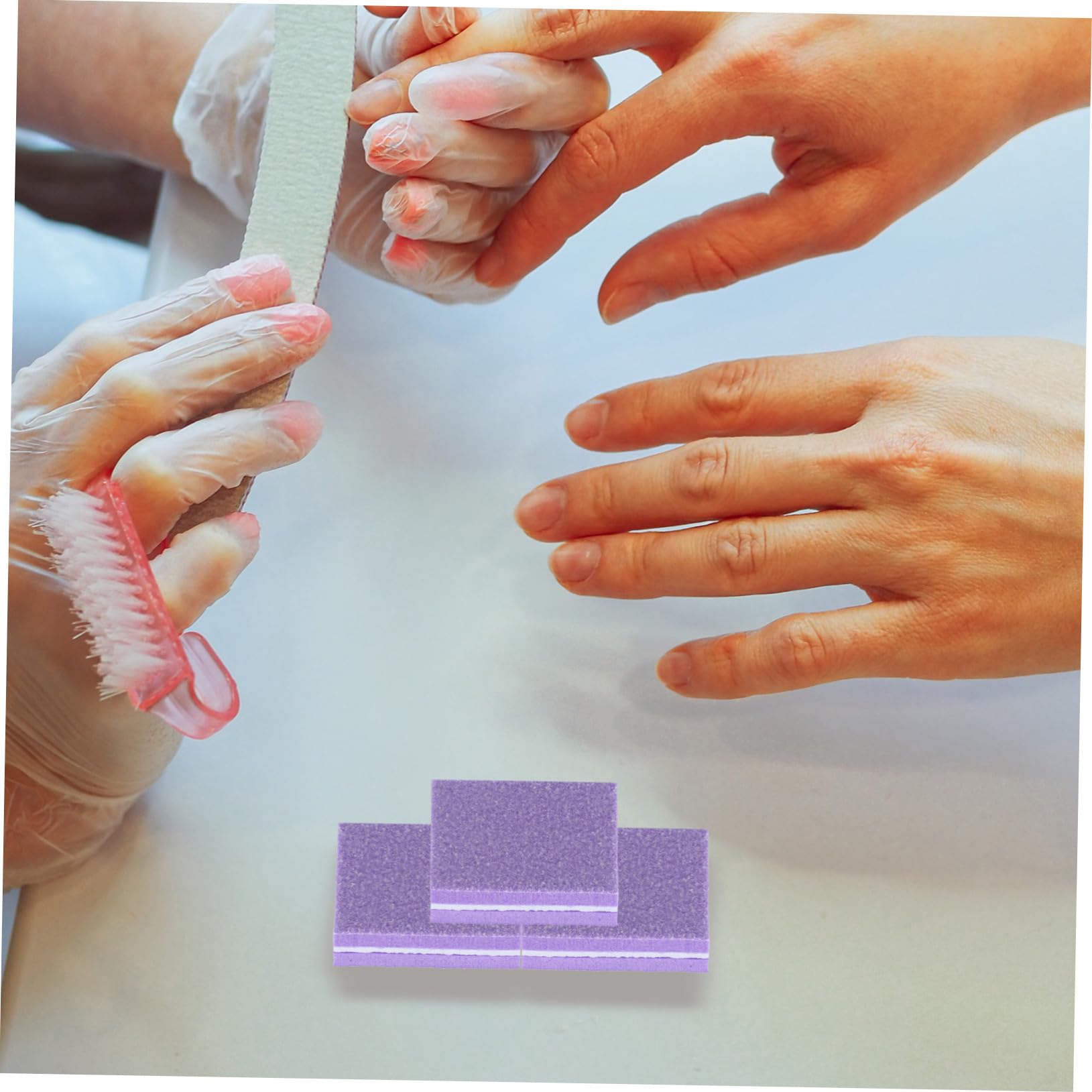 FRCOLOR 250pezzi Buffer Per Unghie Spugna Limette Per Unghie Per Smoothing e Lucidatura Strumenti Per Manicure e Pedicure Per Naturali e Acriliche
