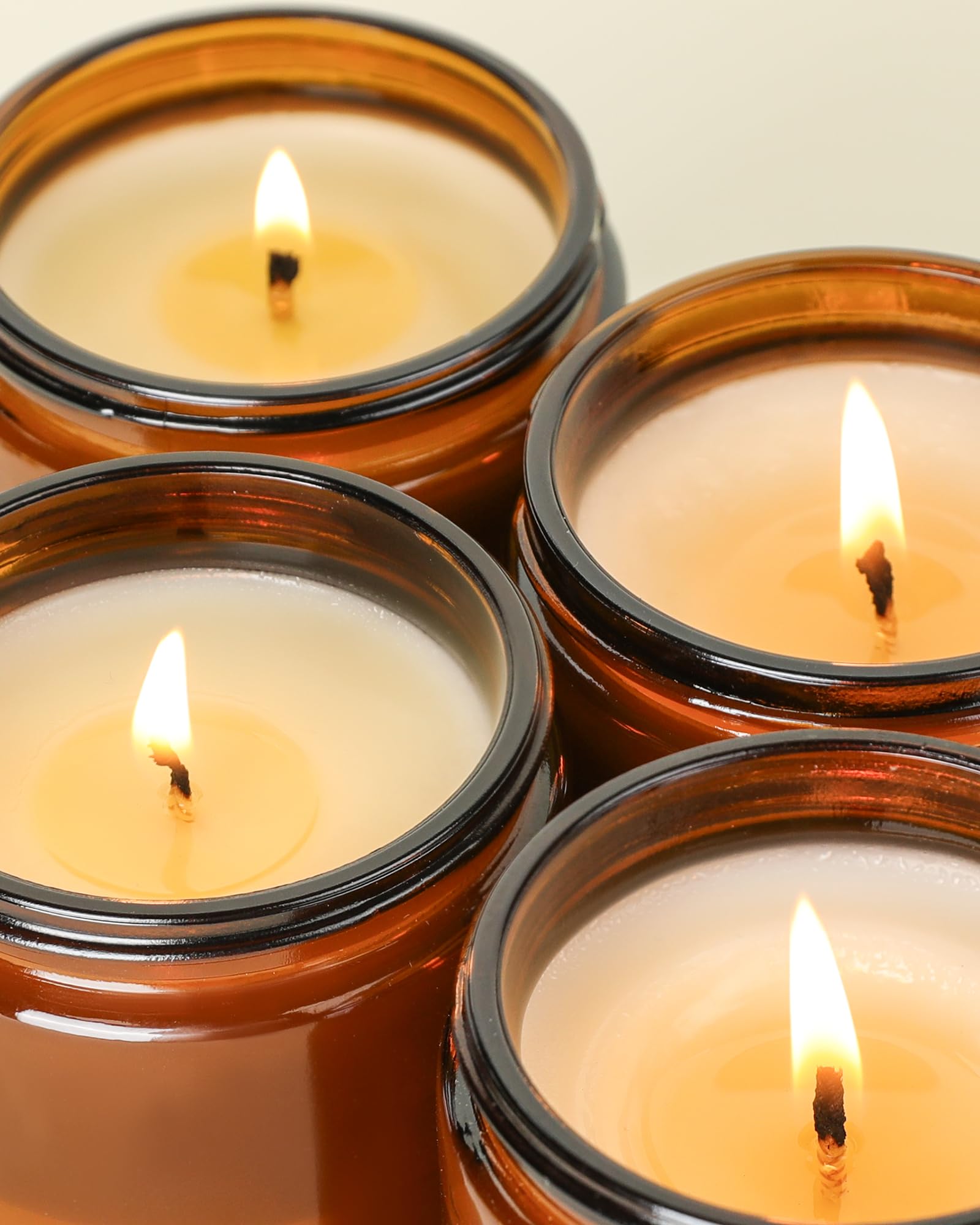 AOOVOO Coconut Vanilla Candles - 9 oz Scented Candles, Aromatherapy Candle, Soy Candle for Home Scented: Eucalyptus/Vanilla/Lilac/Lavender 36 oz