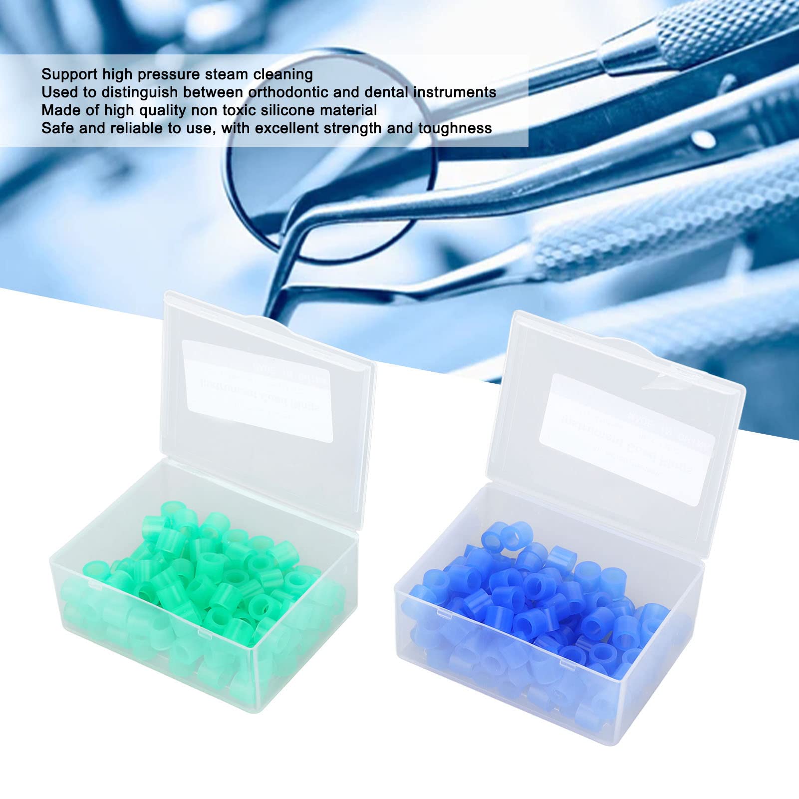 Snapklik.com : Dental Color Code Band, 200pcs Color Code Rings - Easy ...