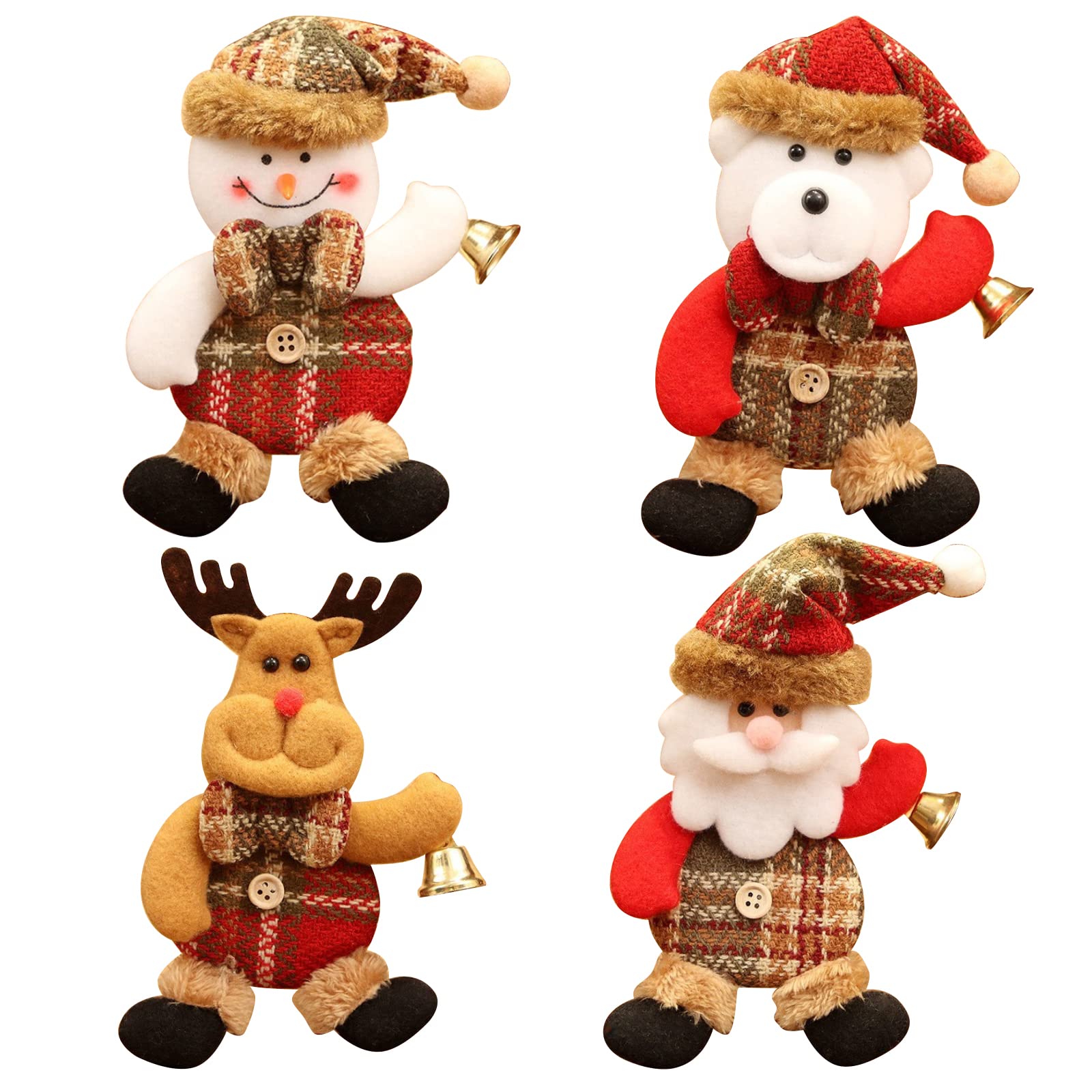 Amazon.co.jp: クリスマス オーナメント 4個入り 可愛い 雪だるま