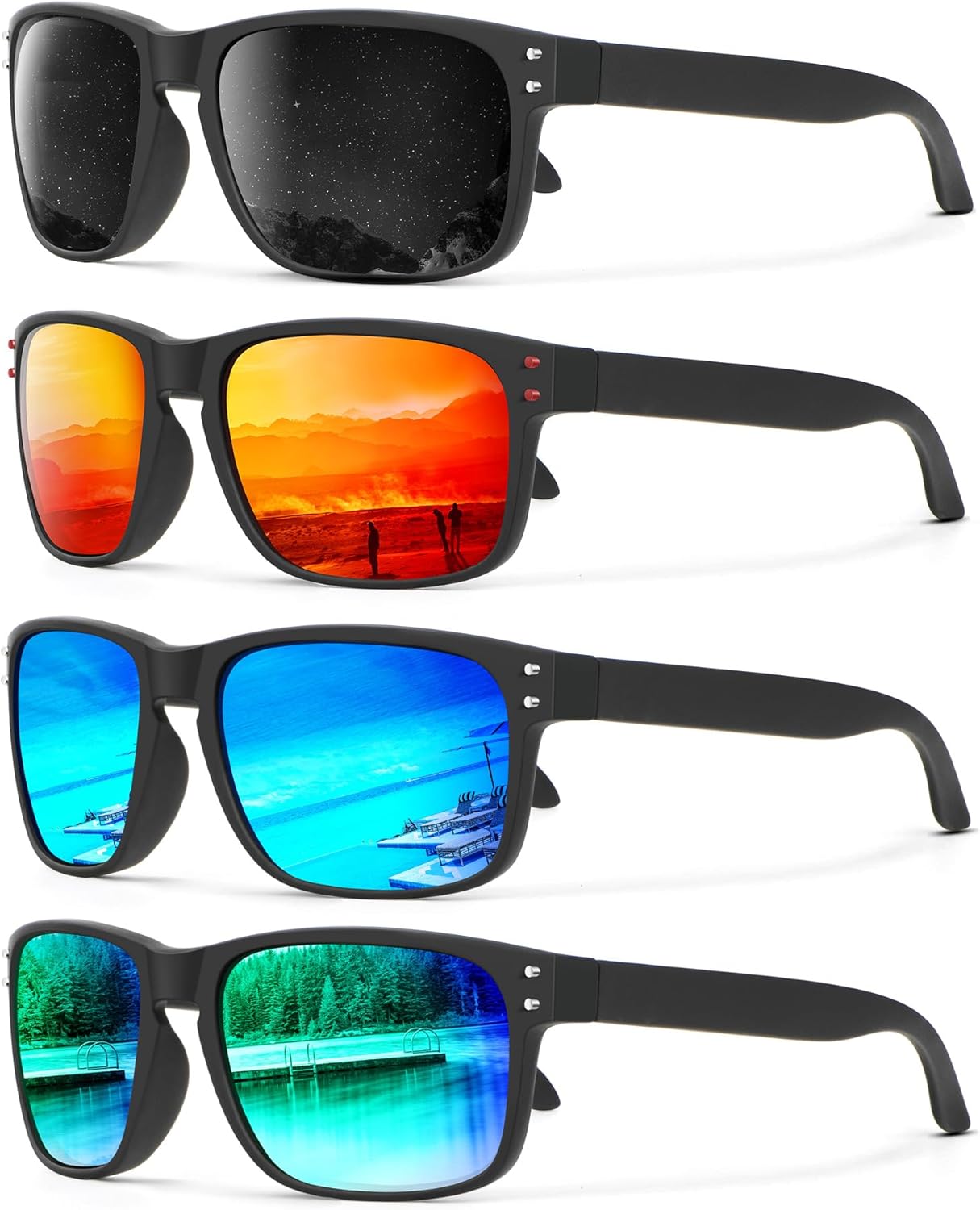 KALIYADI Mens Sun-Glasses Polarized Sunglasses-Men: Classic Sunglasses with UV400 Protection for Fishing Golf Driving