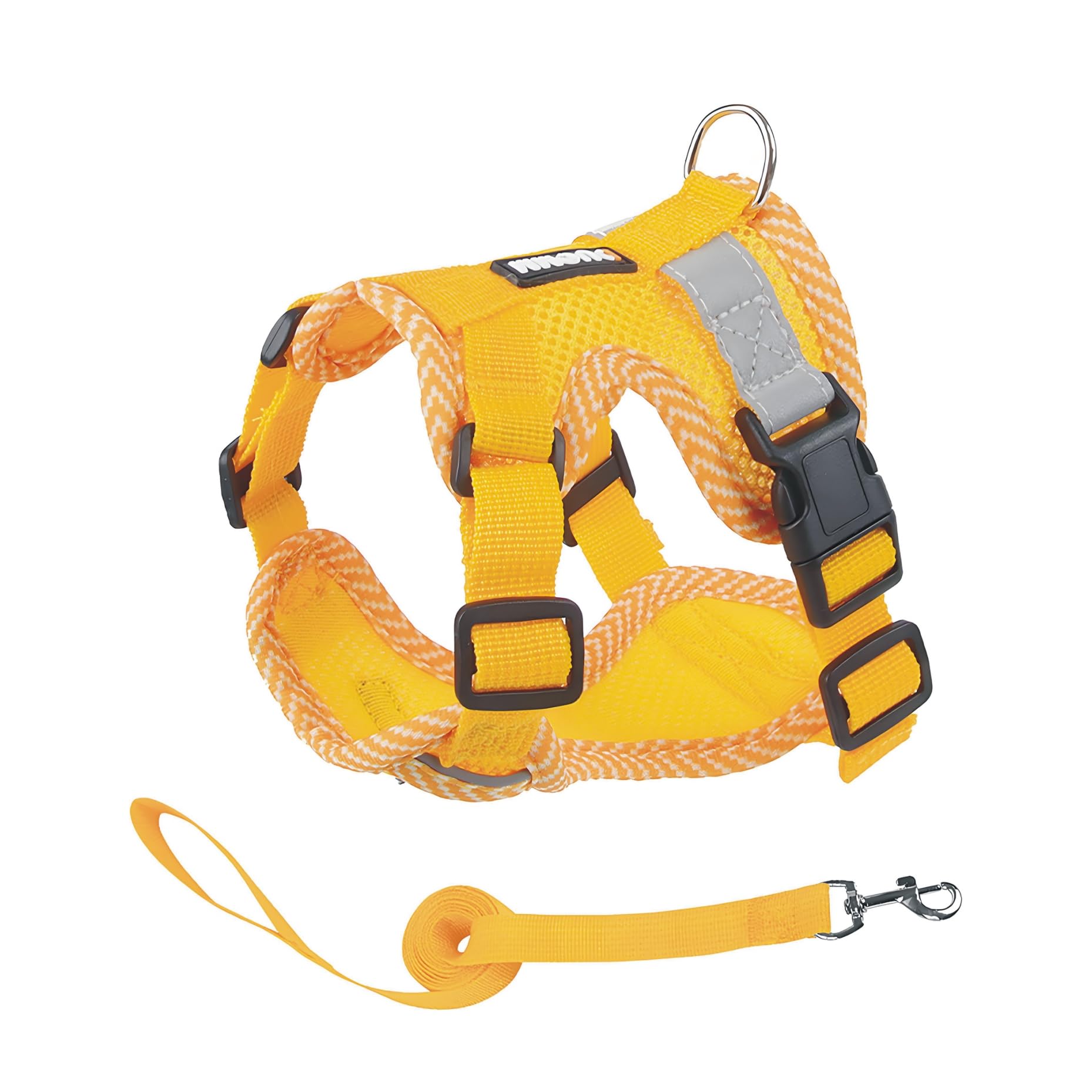 No-Pull Dog Harness for 7-10 lbs Pets, Reflective Escape-Proof Vest with Front Clip, Includes 1.5m Leash